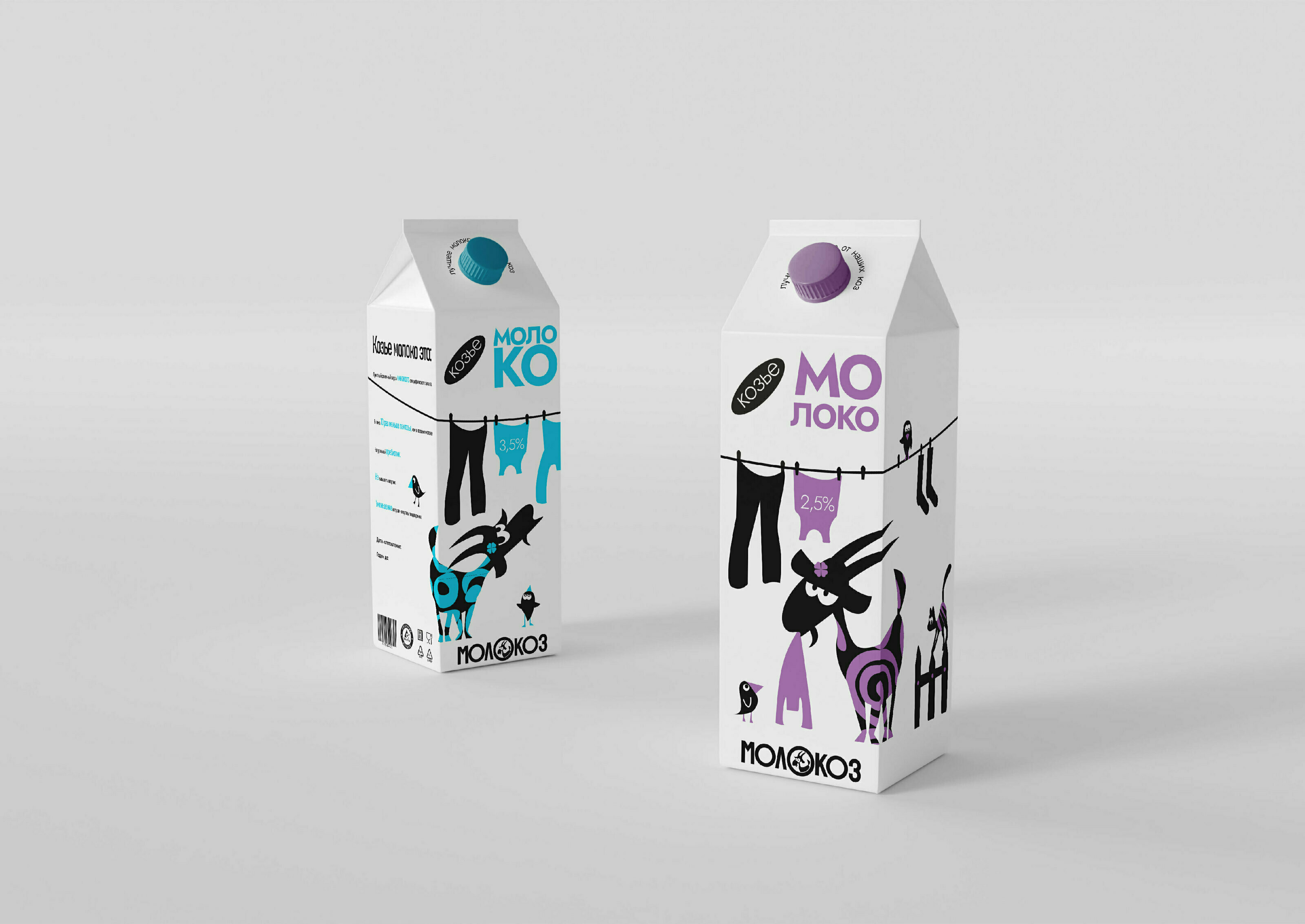 Фирменный стиль и упаковка продуктов из козьего молока — Изображение №7 — Брендинг, Иллюстрация на Dprofile
