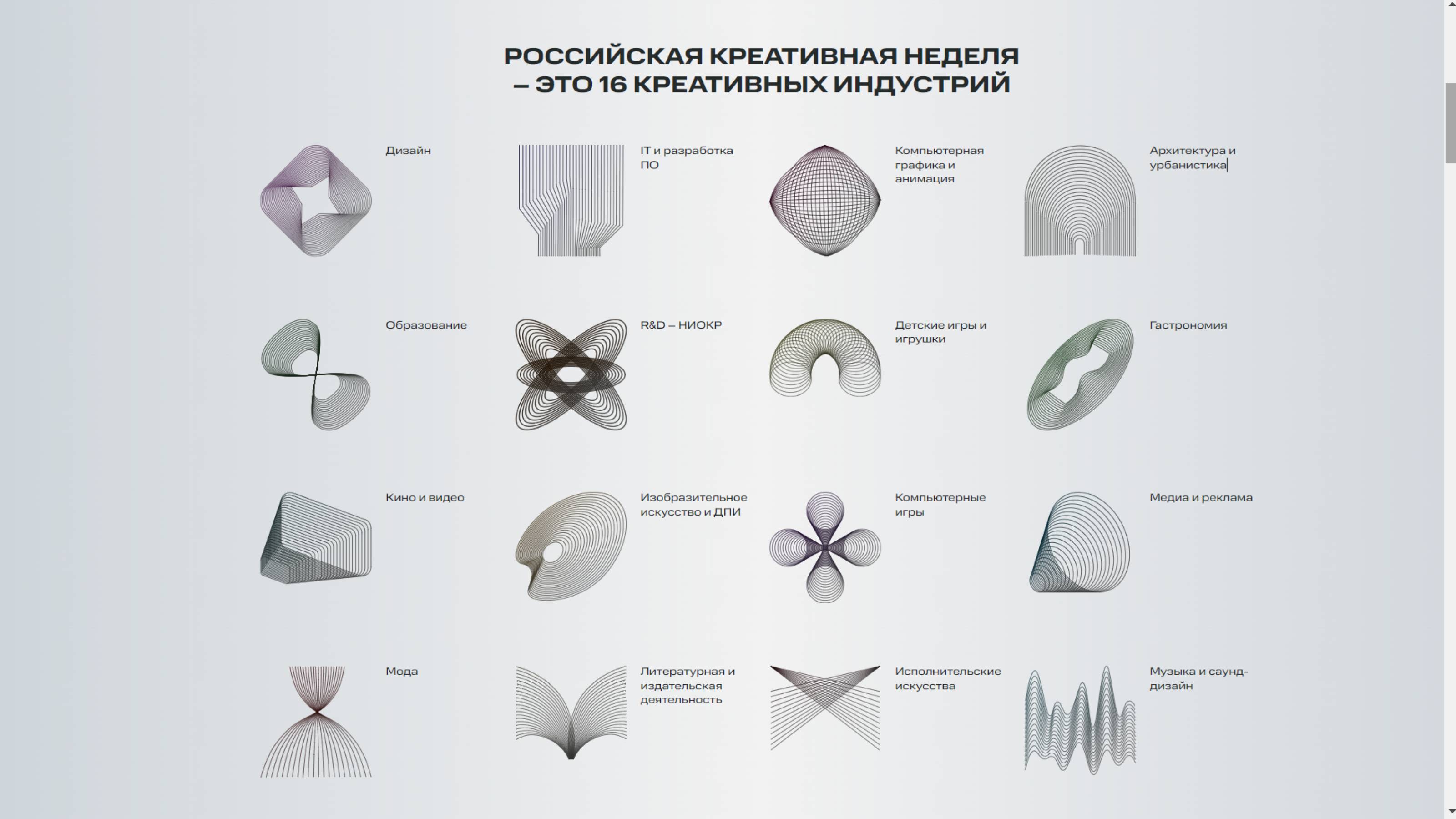 Иконки для российской креативной недели — Изображение №18 — Брендинг, Графика на Dprofile