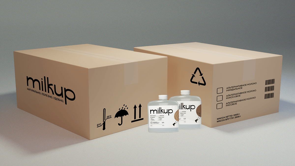 Альтернативное молоко "milkup" — Изображение №4 — Интерфейсы, Брендинг на Dprofile