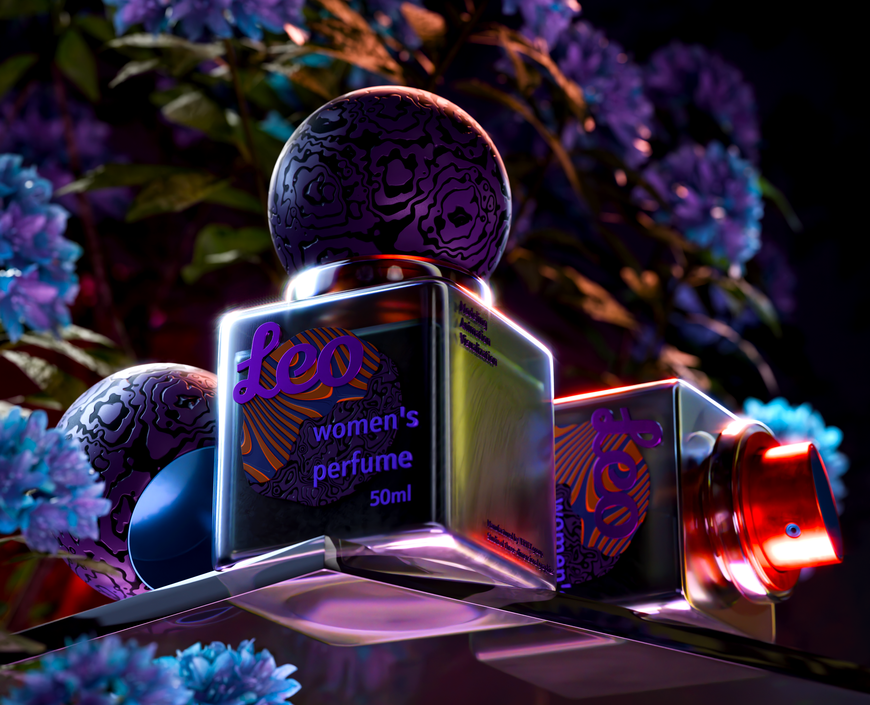 Women's Perfume - 3D visualization на Dprofile