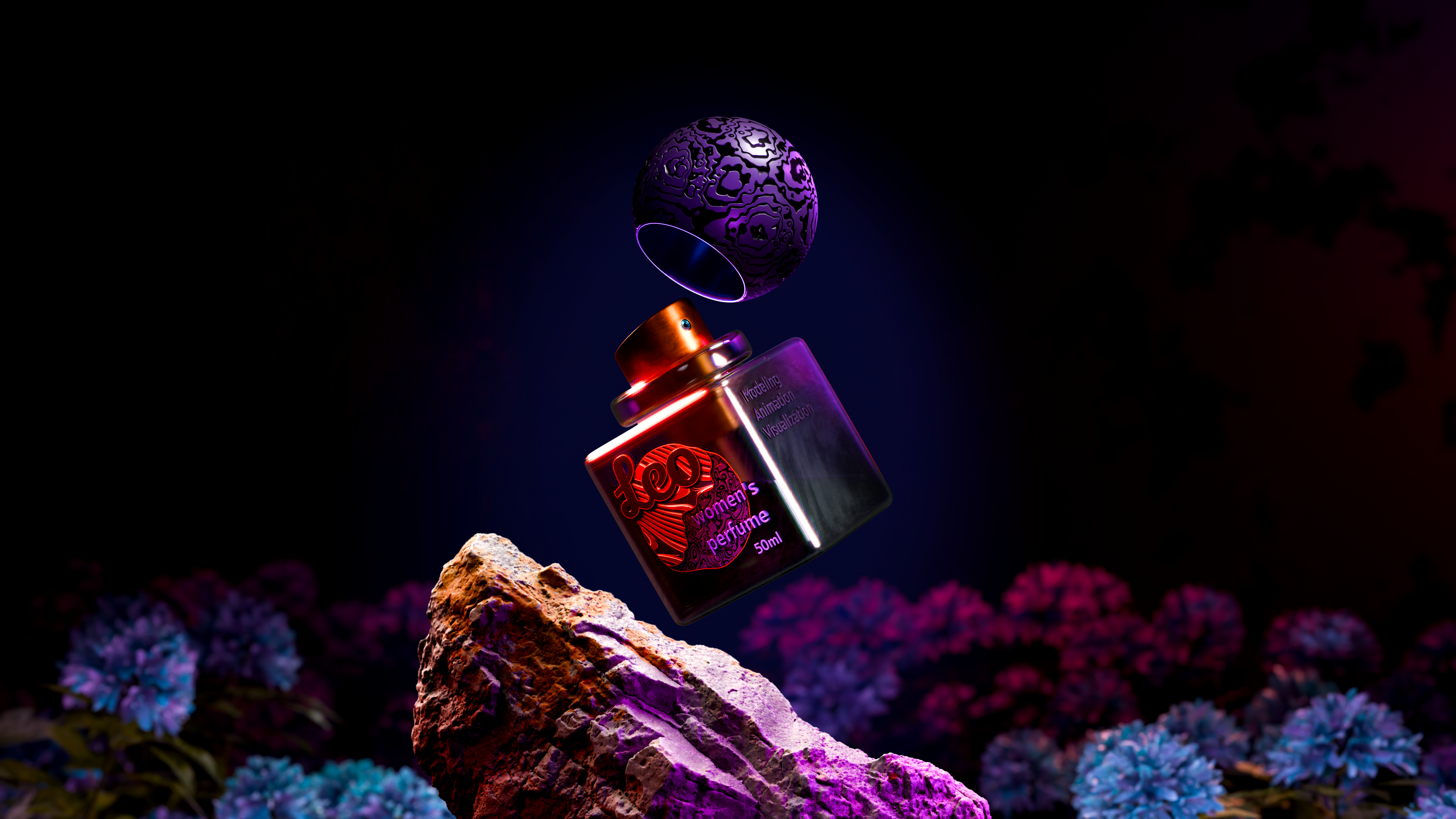 Women's Perfume - 3D visualization — Изображение №2 — Иллюстрация, 3D на Dprofile