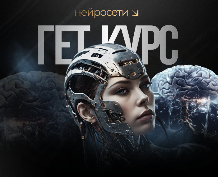 Дизайн-концепт курса про нейросети на Dprofile