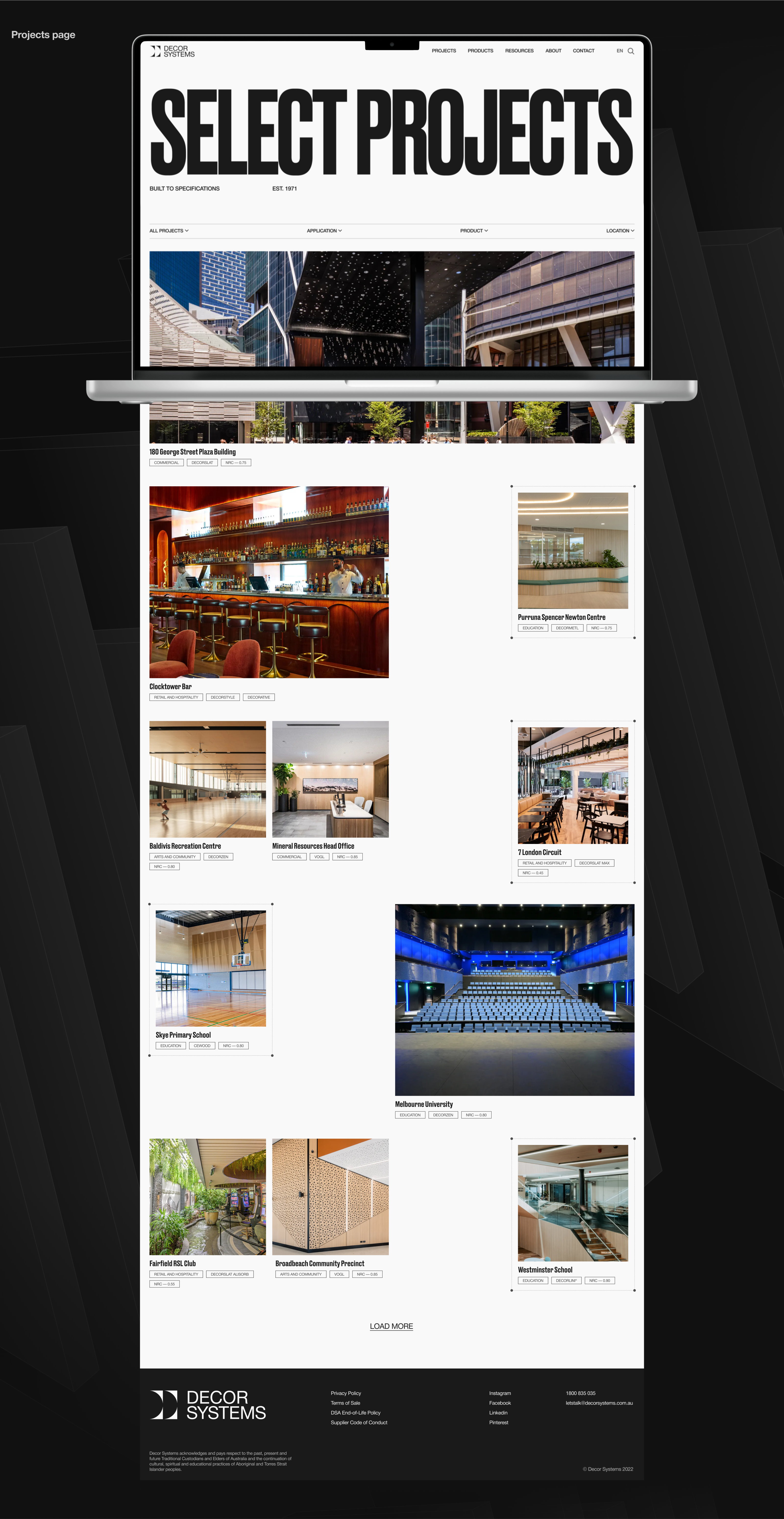 DECOR SYSTEMS | CORPORATE WEBSITE REDESIGN — Изображение №6 — Интерфейсы, Графика на Dprofile