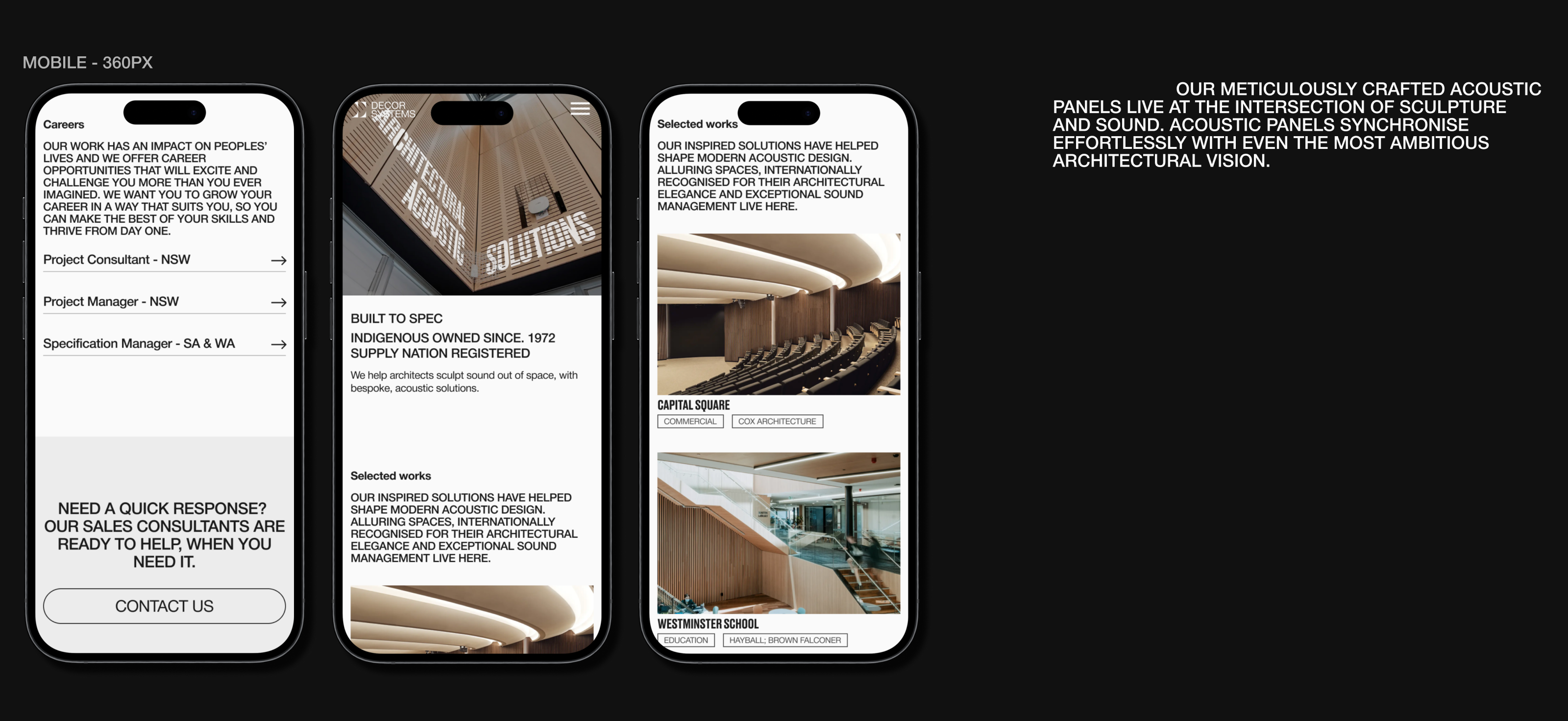DECOR SYSTEMS | CORPORATE WEBSITE REDESIGN — Изображение №3 — Интерфейсы, Графика на Dprofile