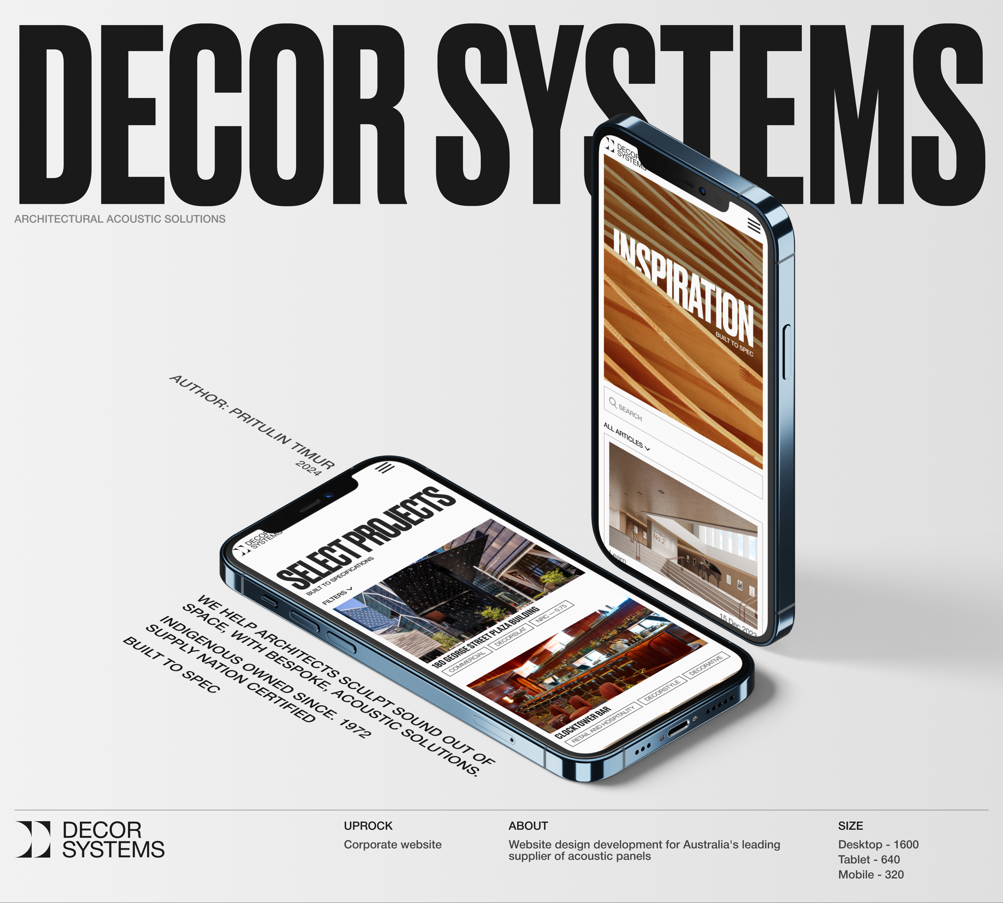 DECOR SYSTEMS | CORPORATE WEBSITE REDESIGN — Изображение №1 — Интерфейсы, Графика на Dprofile