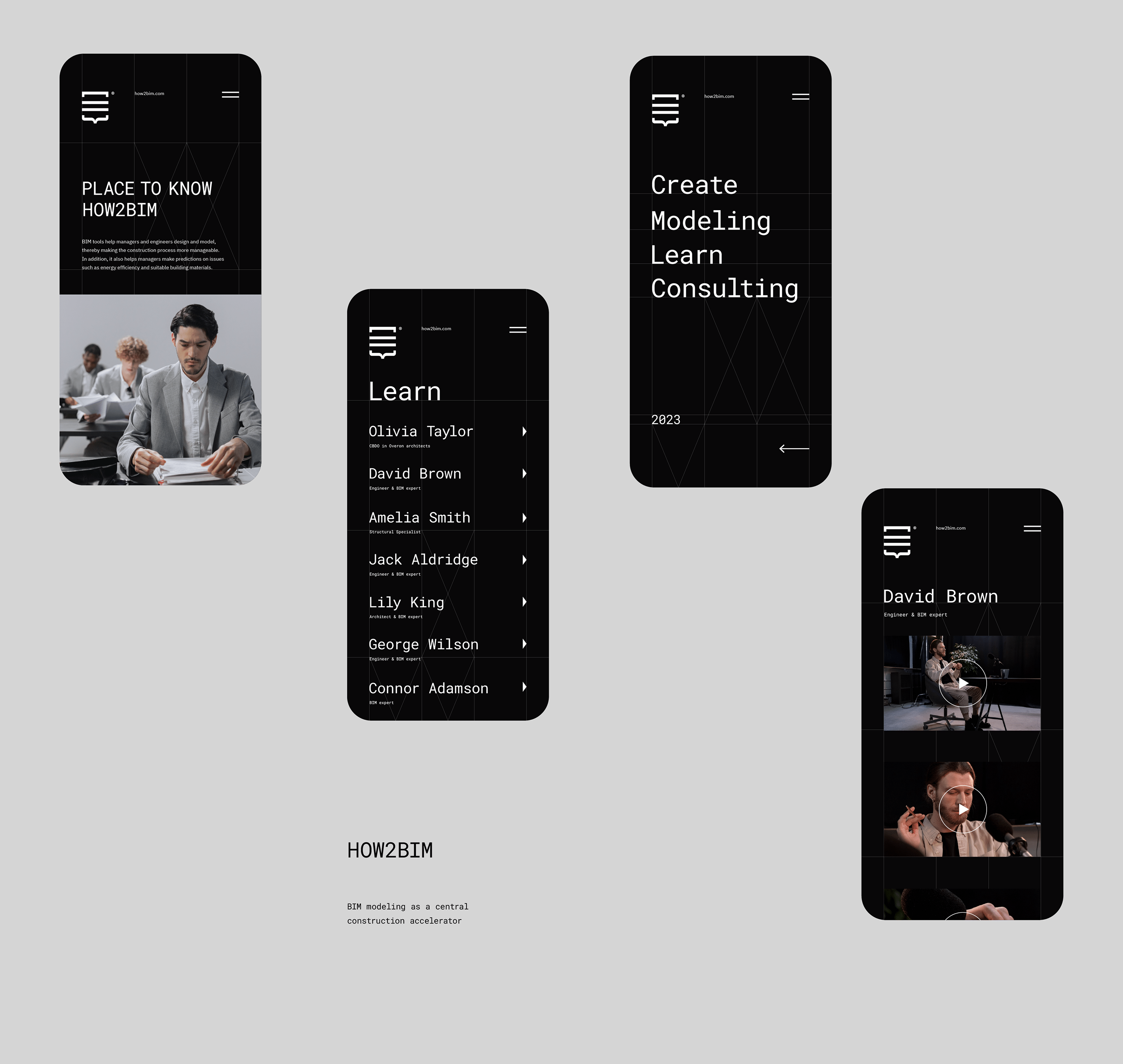 HOW2BIM Brand identity — Изображение №5 — Брендинг, Графика на Dprofile