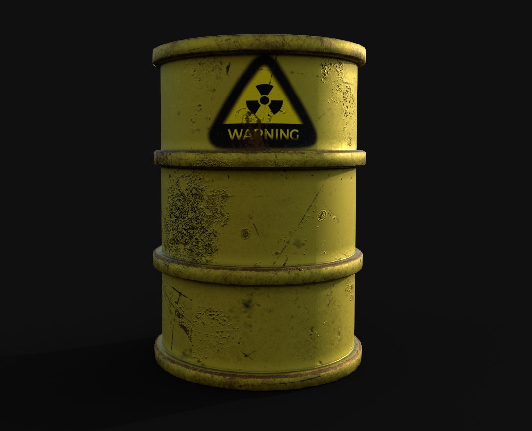 barrel with a dangerous substance. — Графика, 3D на Dprofile