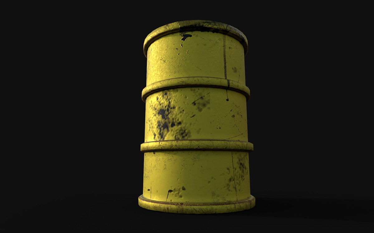 barrel with a dangerous substance. — Изображение №4 — Графика, 3D на Dprofile
