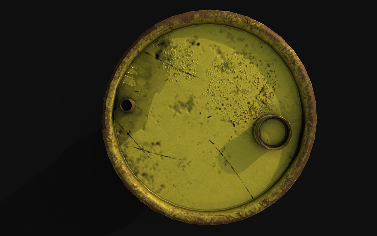 barrel with a dangerous substance. — Изображение №3 — Графика, 3D на Dprofile