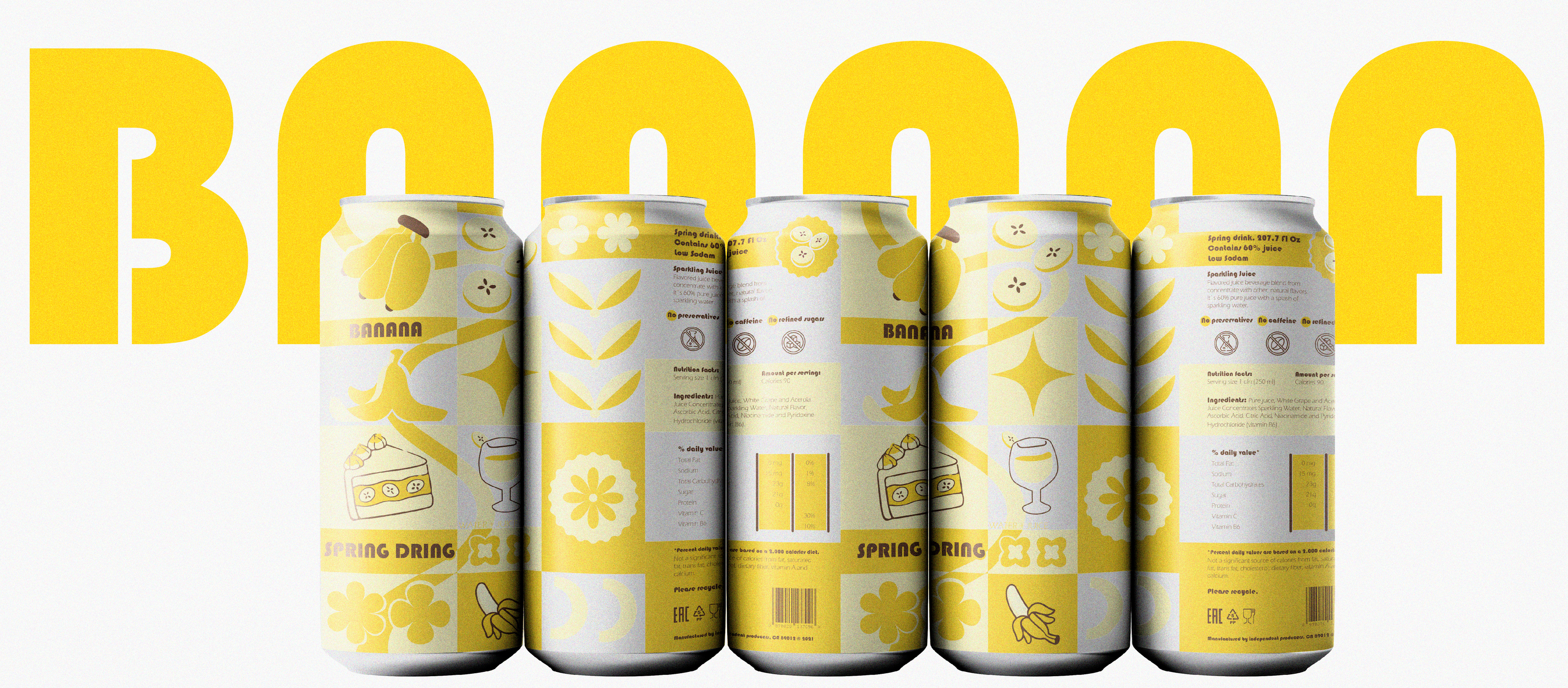 SPRING DRINK | Packaging Design | Soda can — Изображение №8 — Брендинг на Dprofile