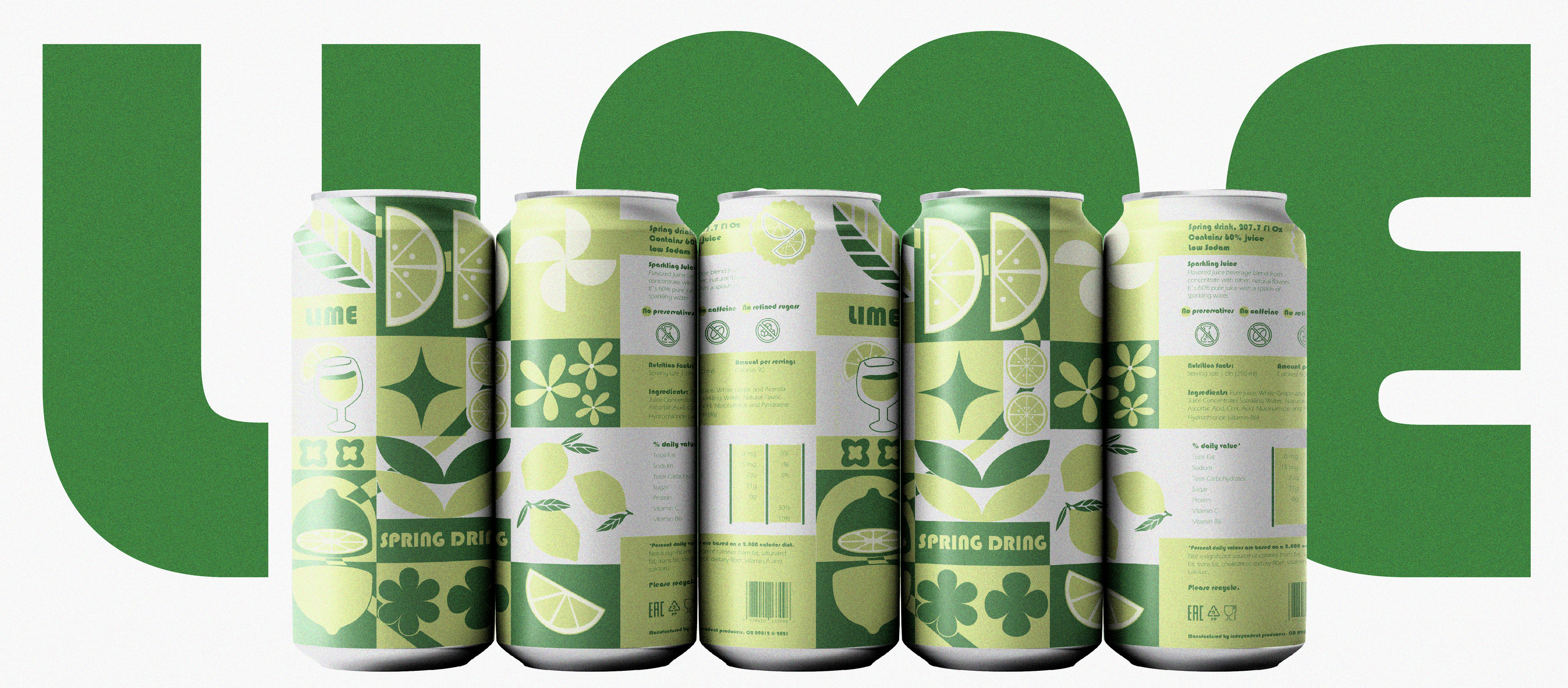 SPRING DRINK | Packaging Design | Soda can — Изображение №5 — Брендинг на Dprofile