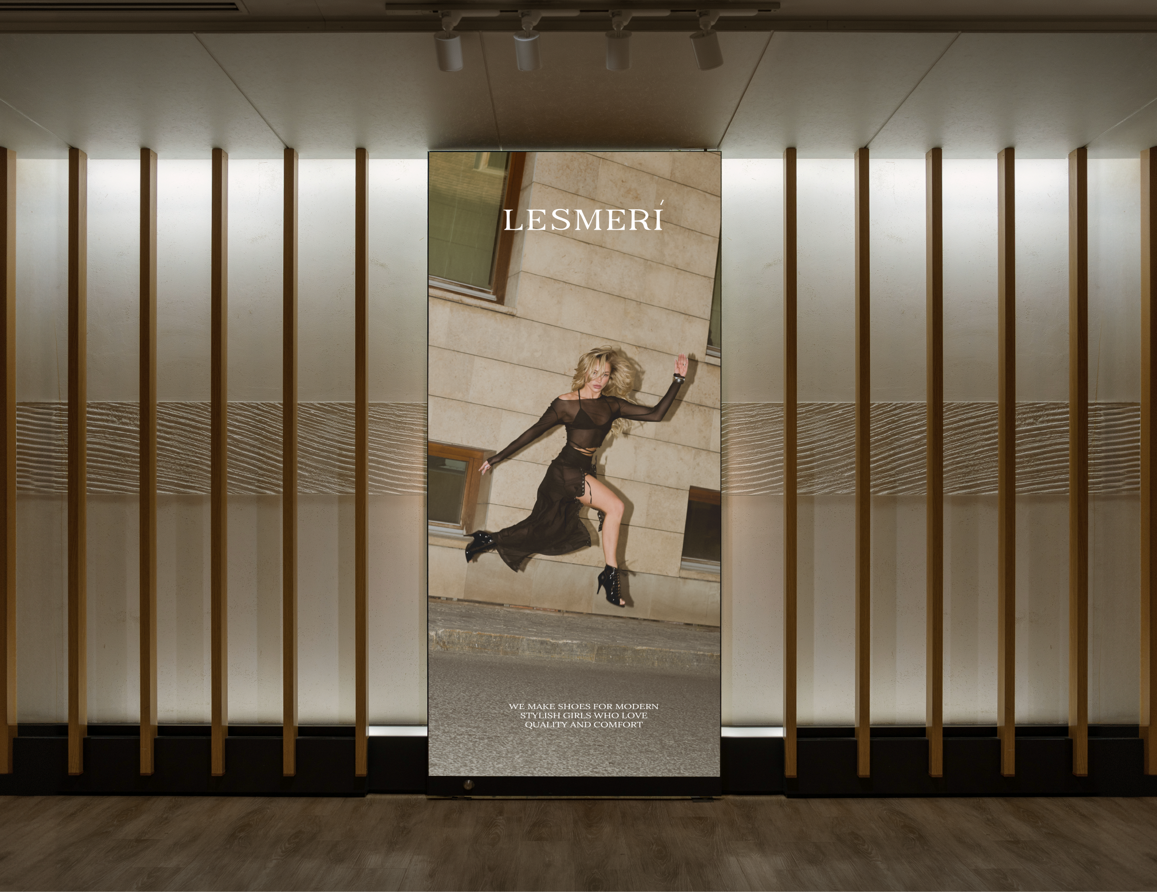 LESMERI® — бренд обуви (нейминг + фирменный стиль) — Изображение №8 — Брендинг на Dprofile