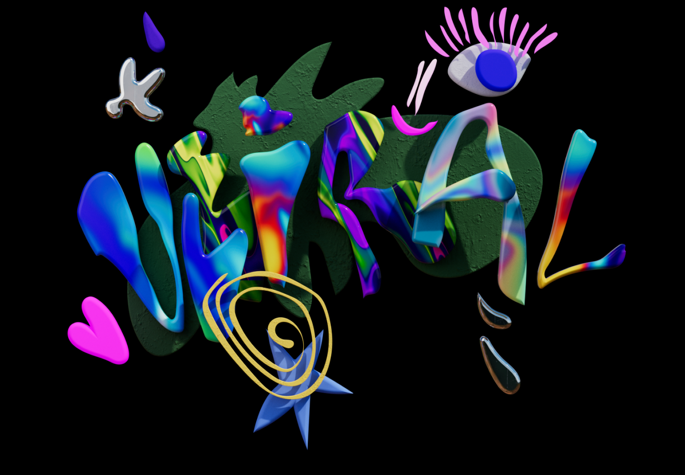 vvviral agency | 3d-лого — Изображение №7 — Брендинг, 3D на Dprofile