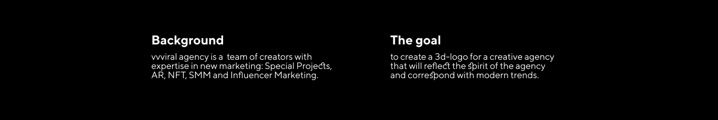 vvviral agency | 3d-лого — Изображение №2 — Брендинг, 3D на Dprofile