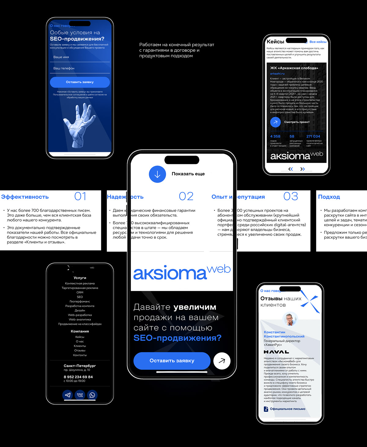 AksiomaWeb | UX/UI | Russia — Изображение №4 — Интерфейсы на Dprofile