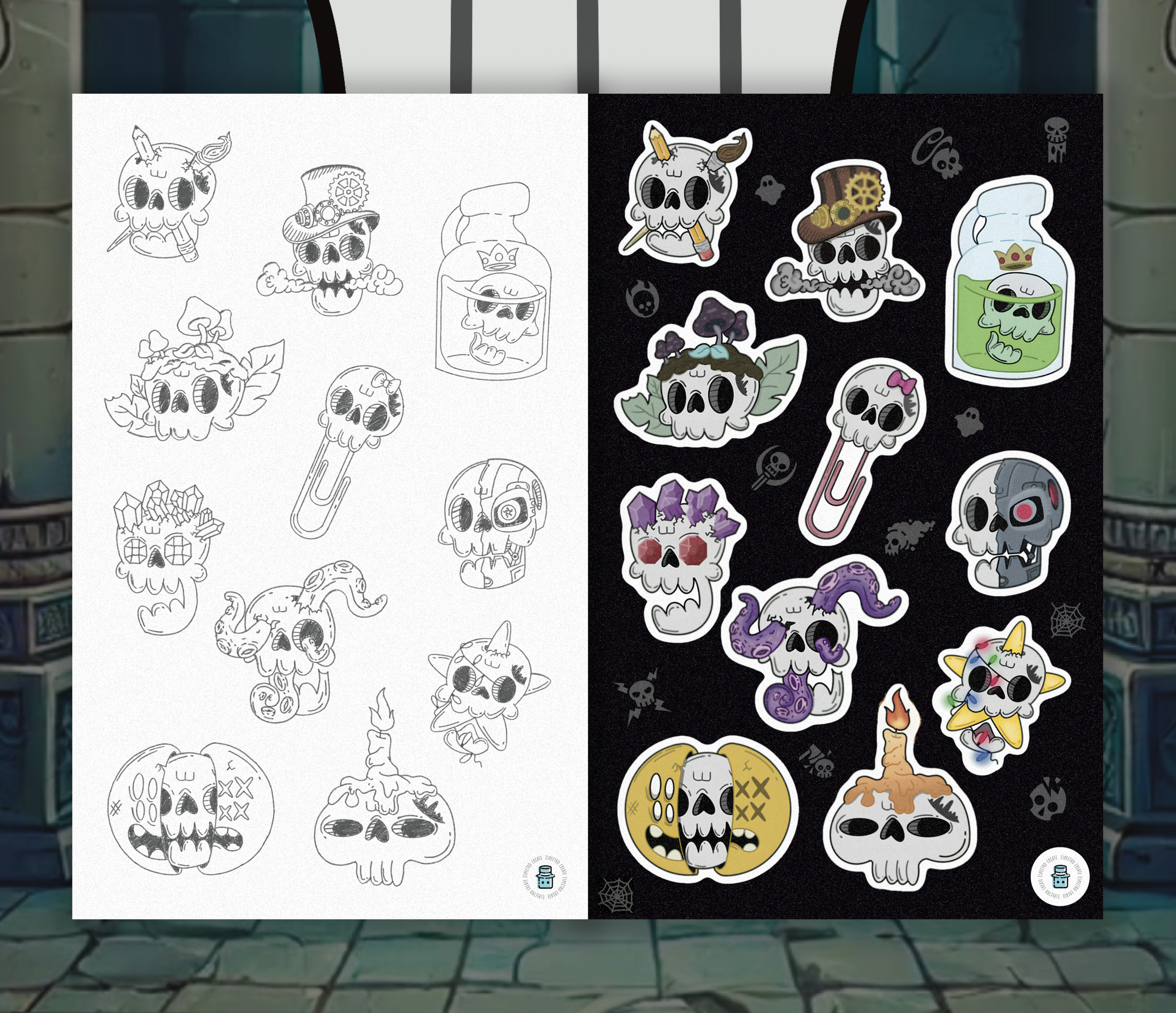 Boneventure stickers — Изображение №2 — Иллюстрация на Dprofile