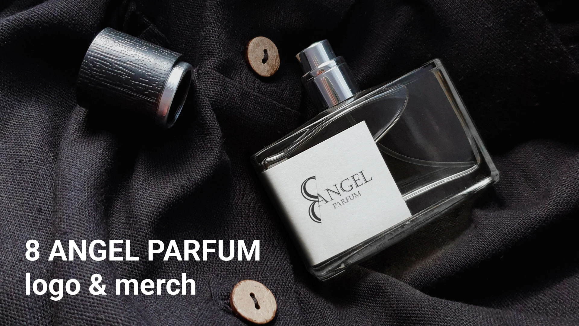 8 ANGEL PARFUM logo & merch — Изображение №1 — Брендинг на Dprofile