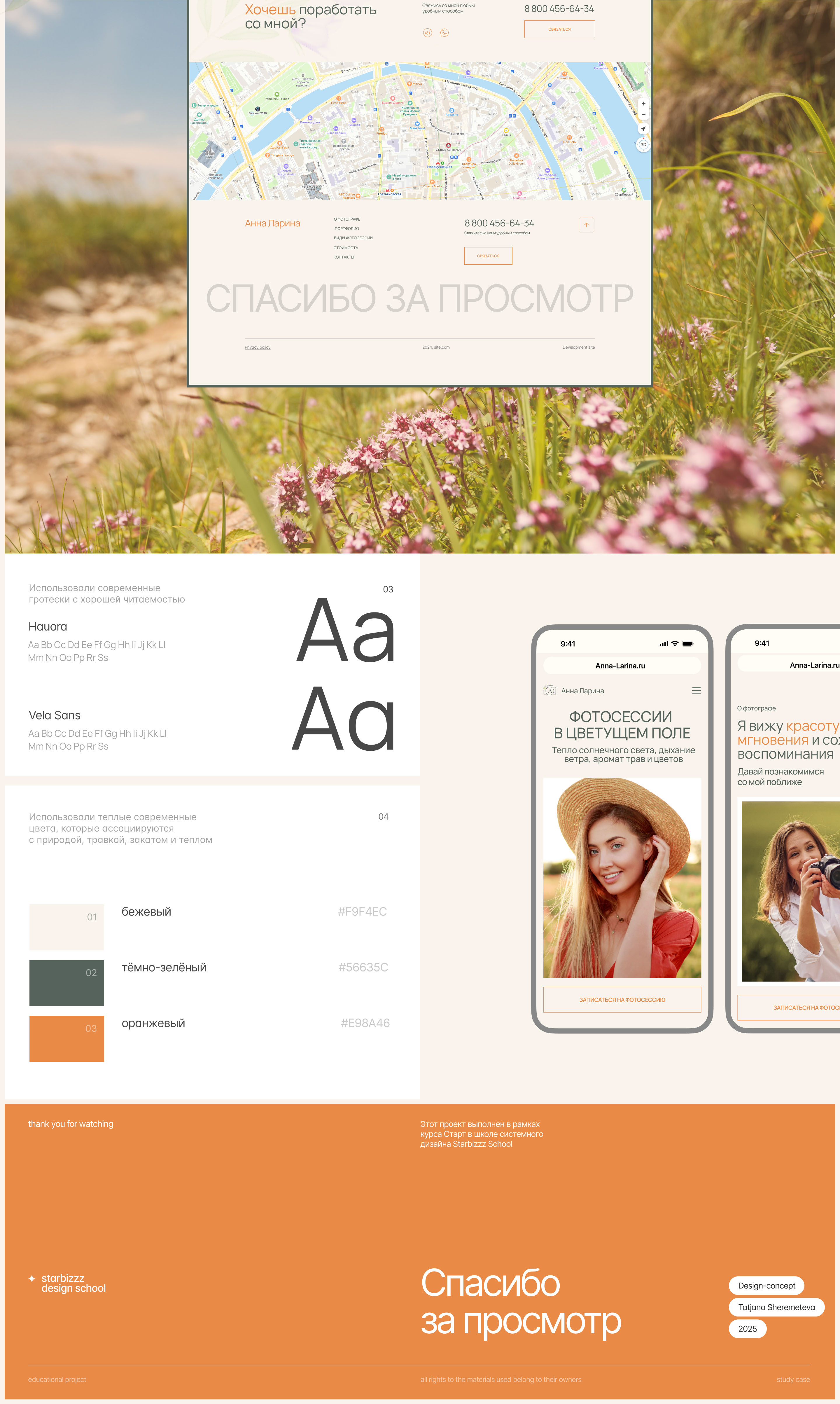 Landing Page for the photographer — Изображение №7 — Интерфейсы на Dprofile