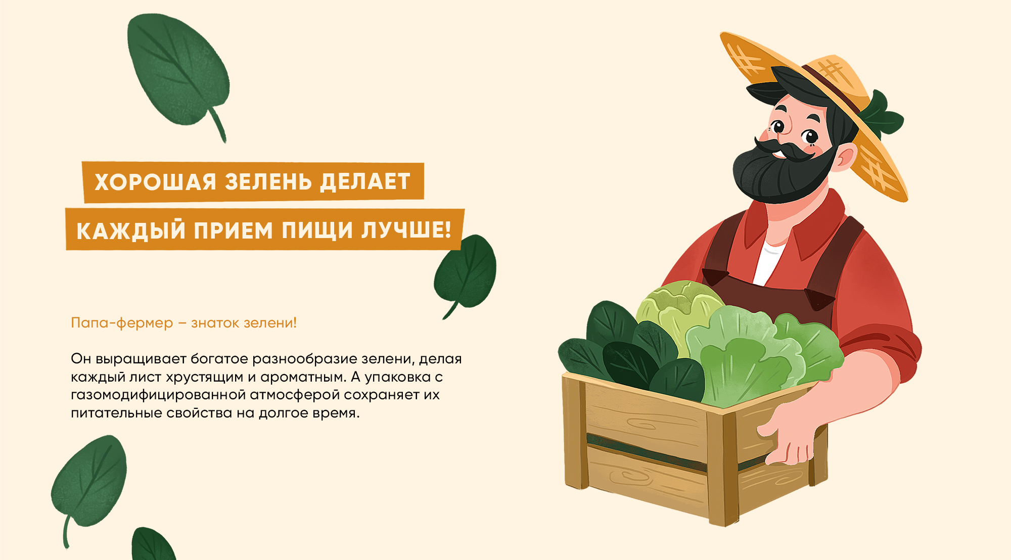 Иллюстрации для упаковки овощей и зелени — Изображение №7 — Брендинг, Иллюстрация на Dprofile