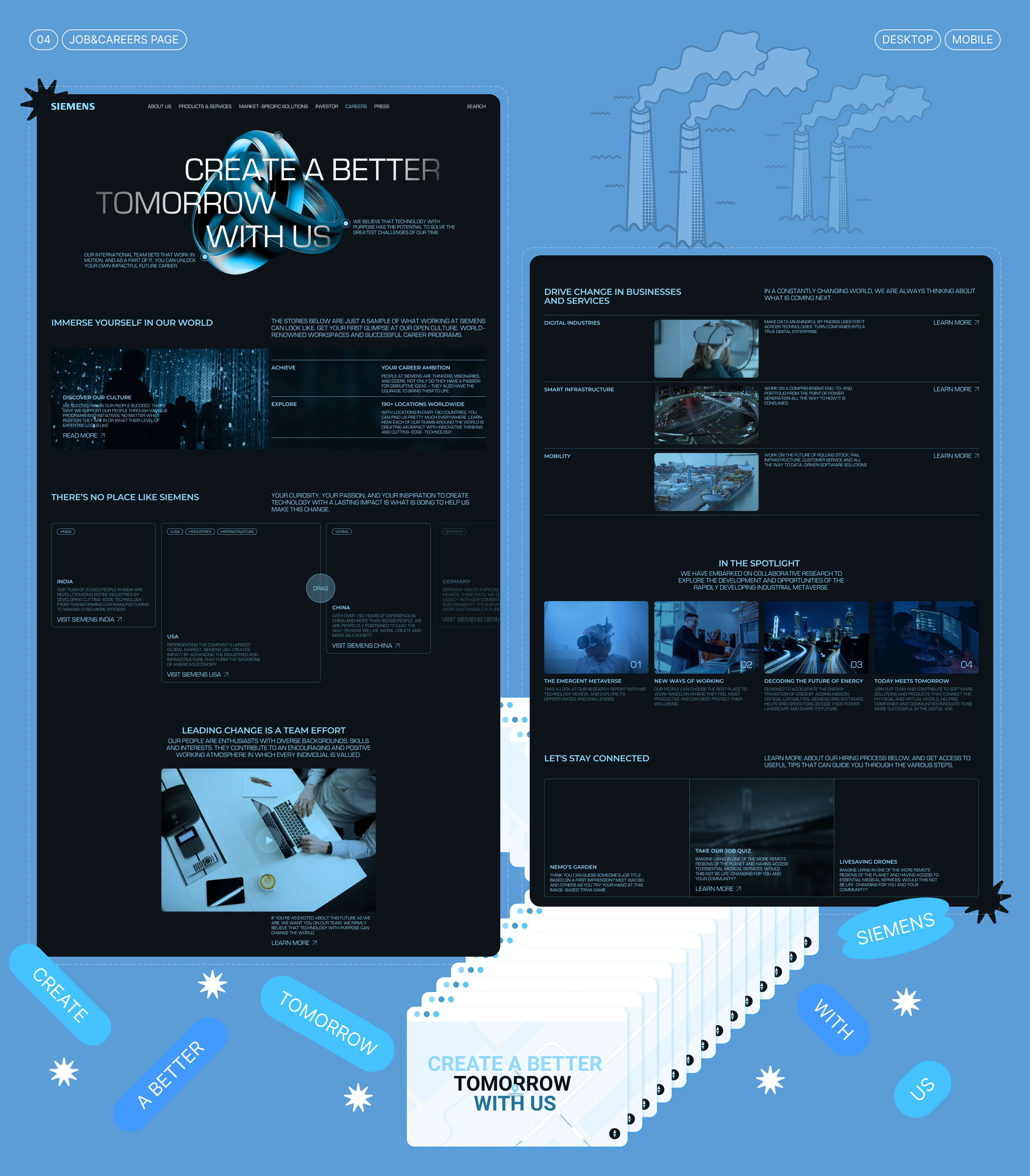 SIEMENS | Corporate website redesign — Изображение №8 — Интерфейсы, Брендинг на Dprofile