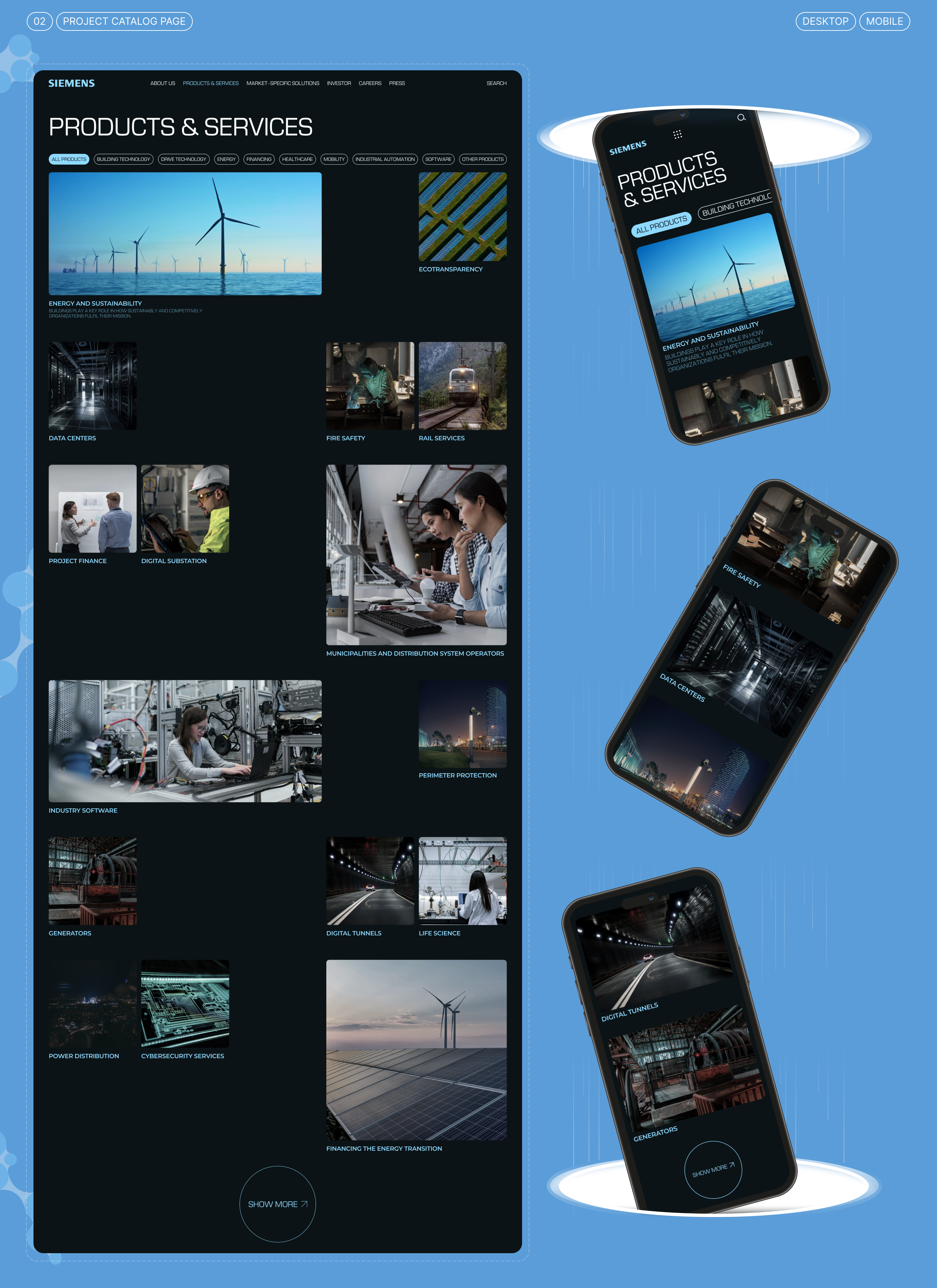 SIEMENS | Corporate website redesign — Изображение №4 — Интерфейсы, Брендинг на Dprofile