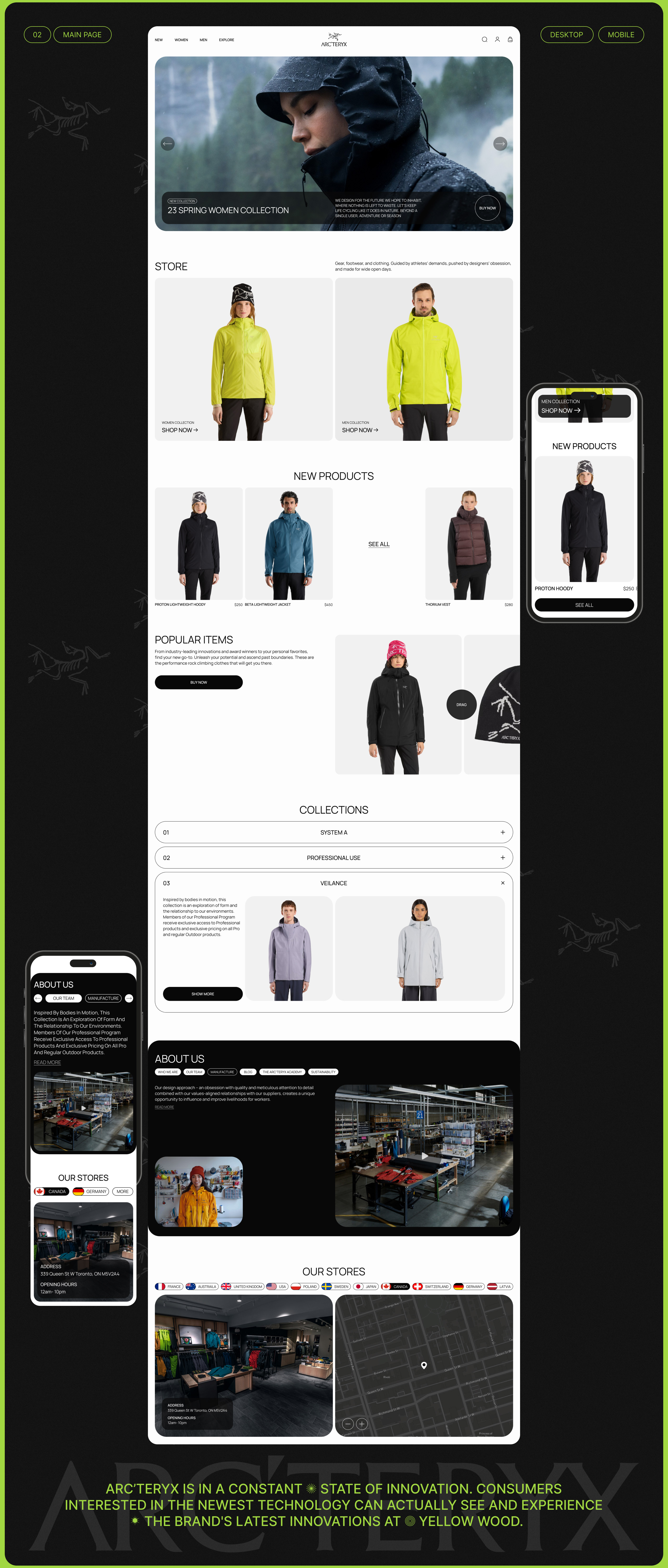 ARC'TERYX l E-commerce redesign — Изображение №3 — Интерфейсы на Dprofile