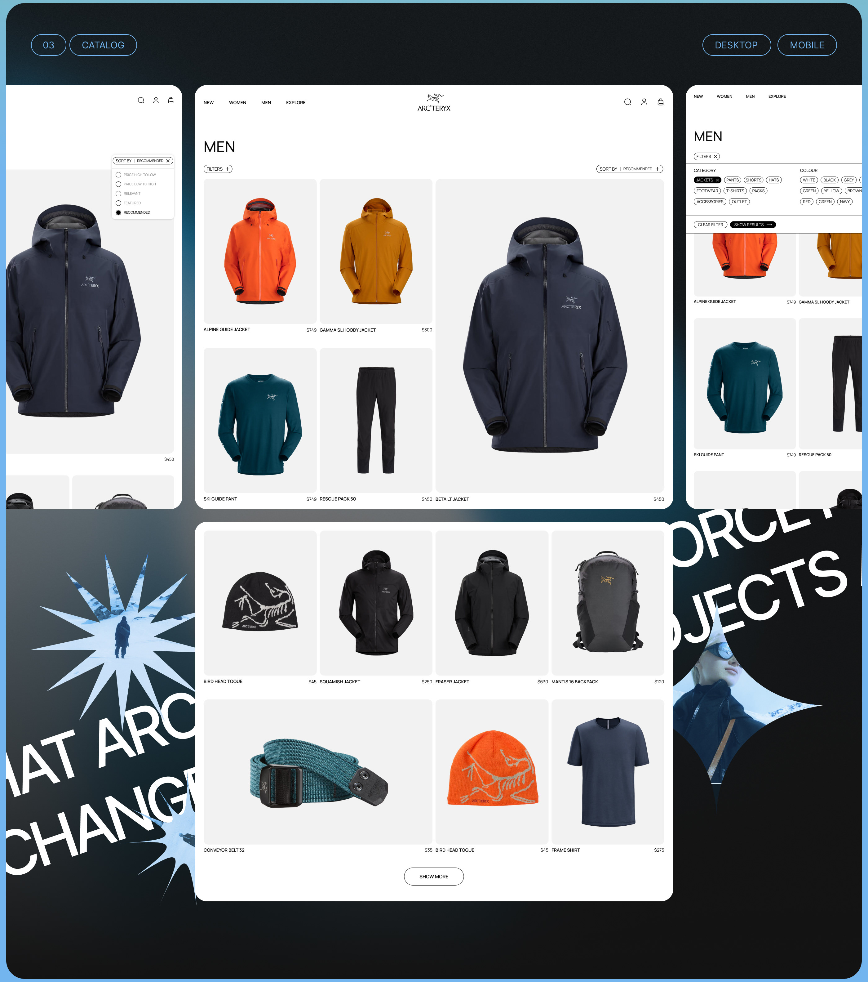 ARC'TERYX l E-commerce redesign — Изображение №6 — Интерфейсы на Dprofile