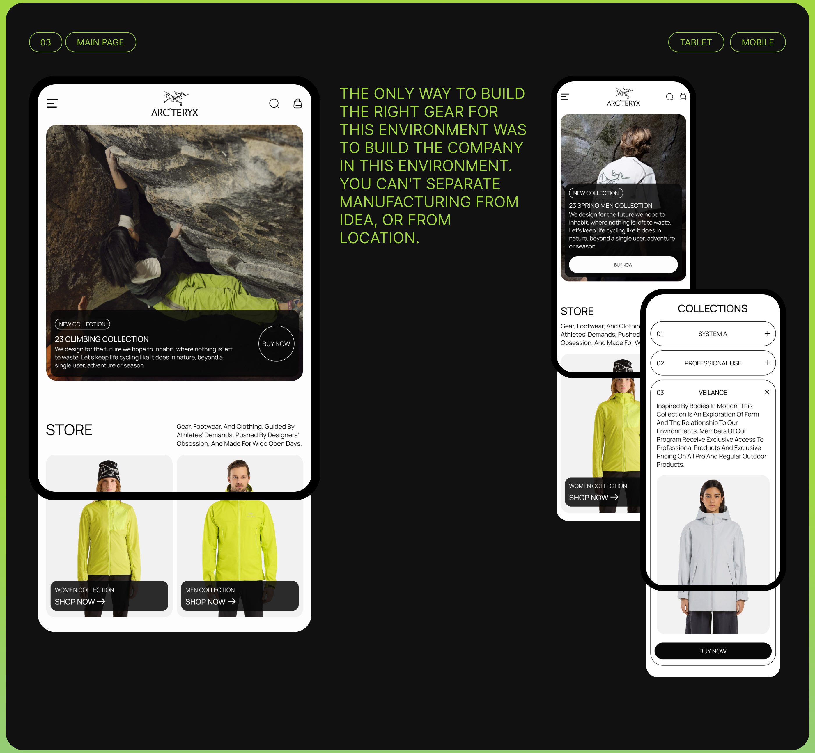 ARC'TERYX l E-commerce redesign — Изображение №4 — Интерфейсы на Dprofile