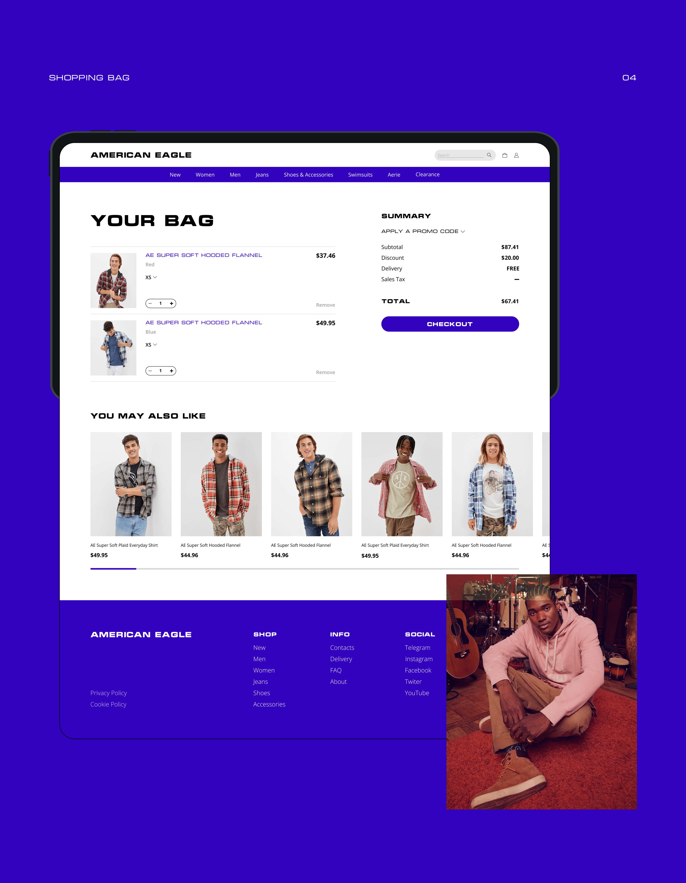 American Eagle | E-commerce — Изображение №7 — Интерфейсы, Графика на Dprofile
