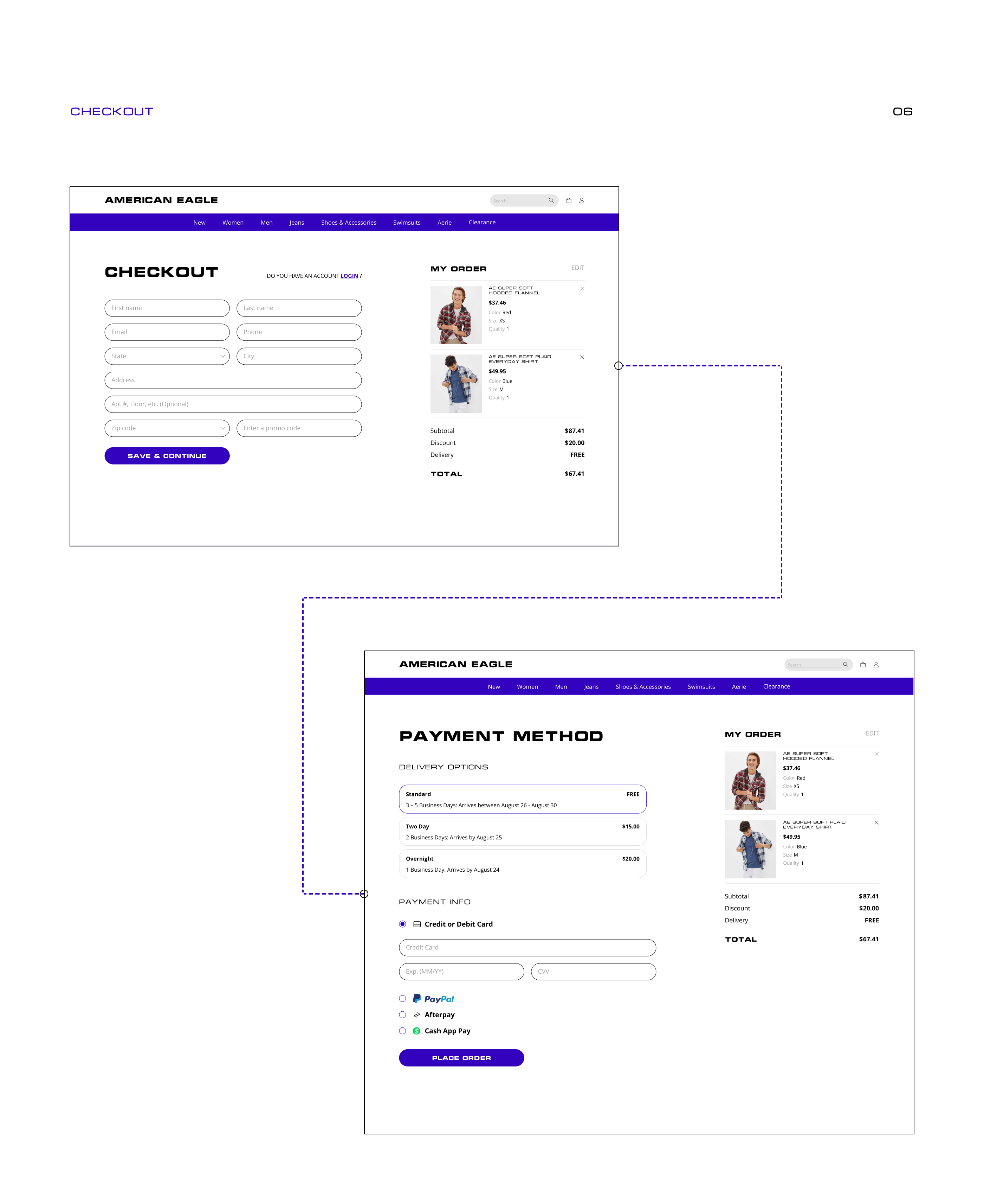 American Eagle | E-commerce — Изображение №9 — Интерфейсы, Графика на Dprofile