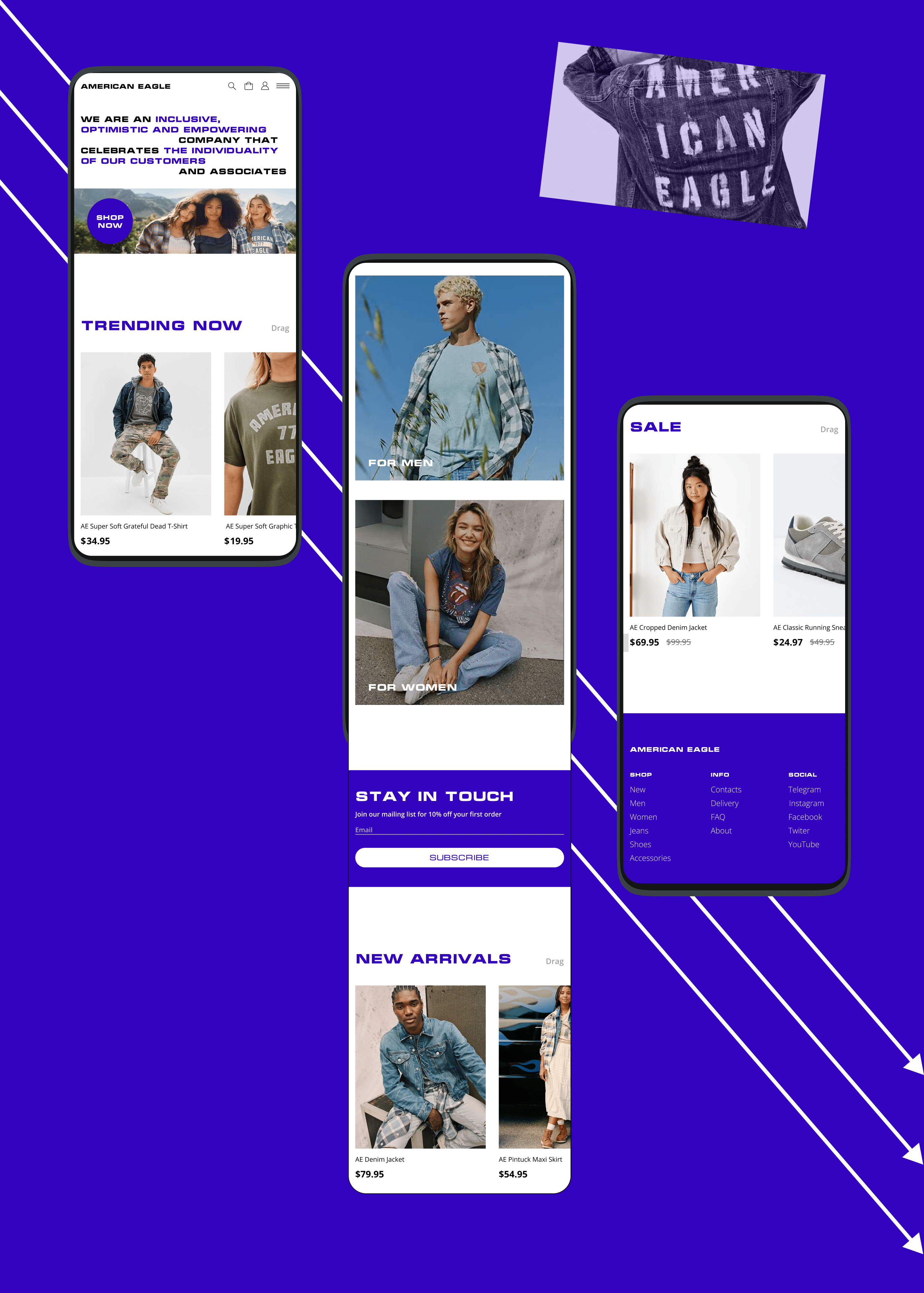 American Eagle | E-commerce — Изображение №3 — Интерфейсы, Графика на Dprofile