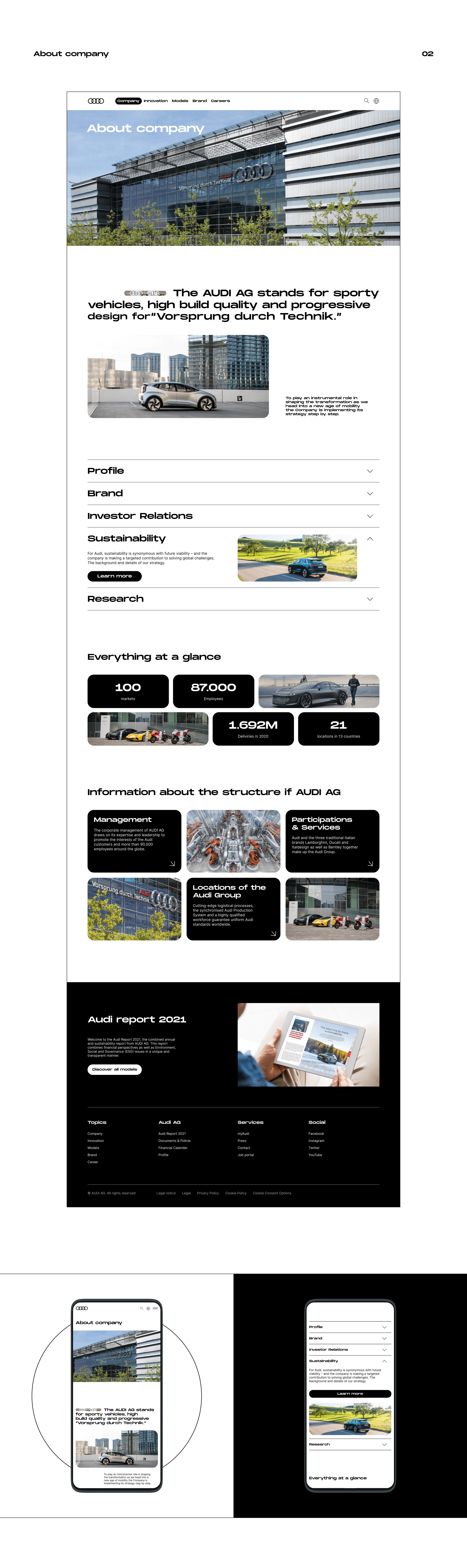 Audi | Corporate redesign — Изображение №3 — Интерфейсы, Графика на Dprofile