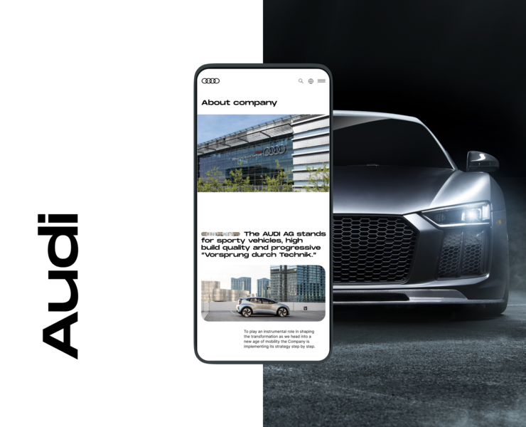 Audi | Corporate redesign на Dprofile