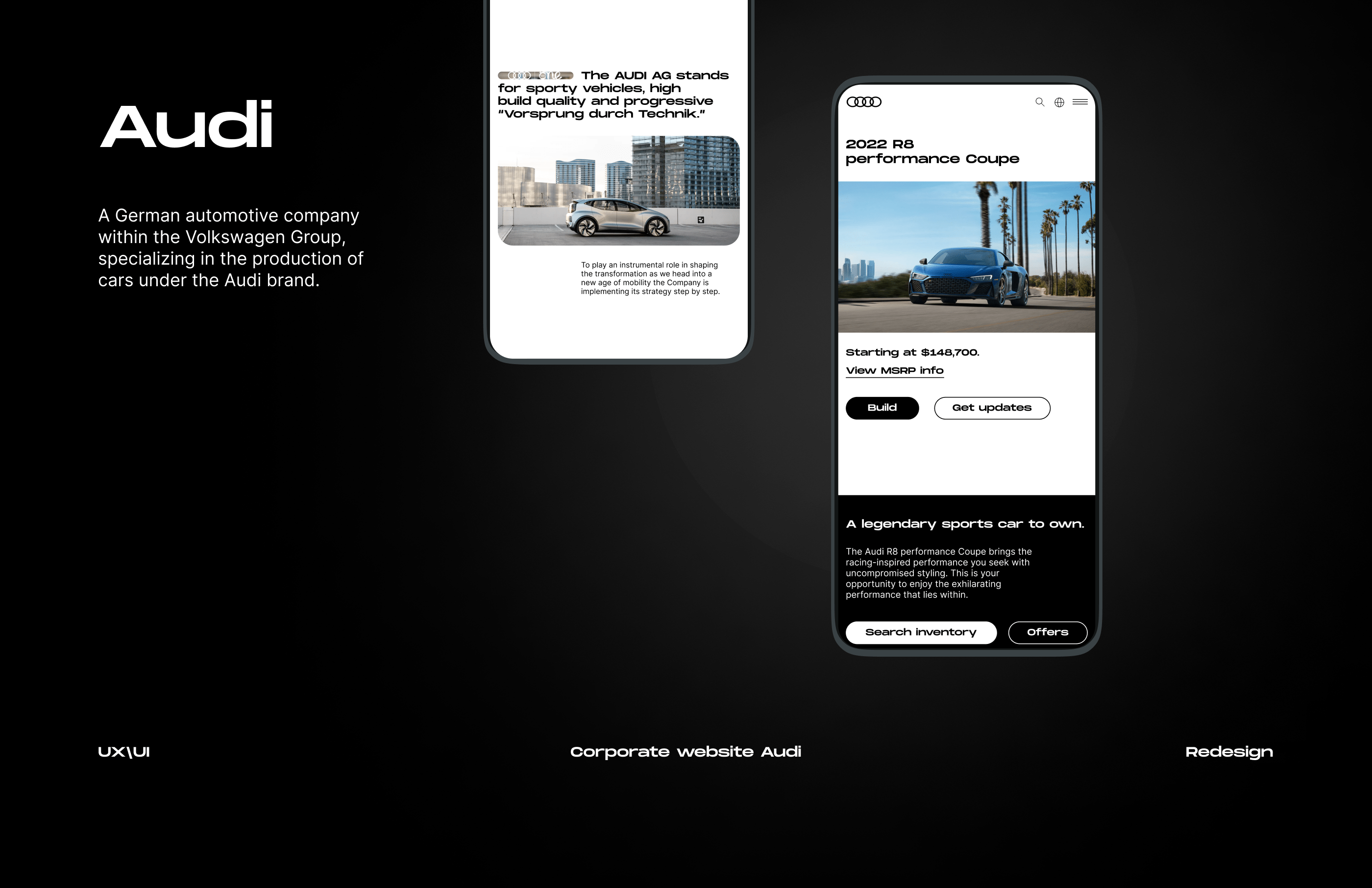 Audi | Corporate redesign — Изображение №1 — Интерфейсы, Графика на Dprofile