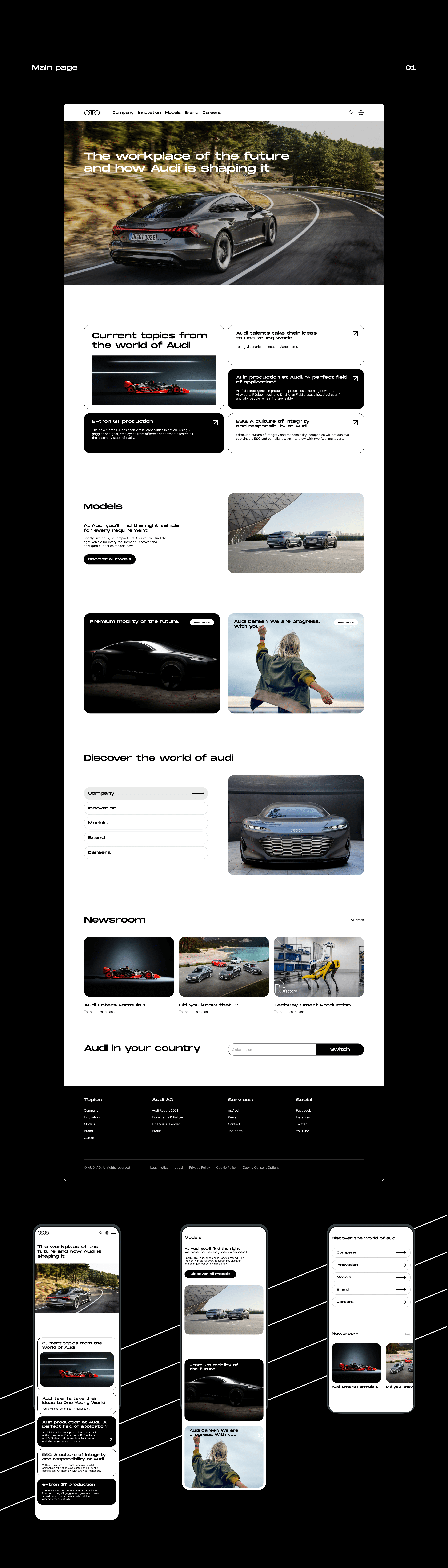Audi | Corporate redesign — Изображение №2 — Интерфейсы, Графика на Dprofile