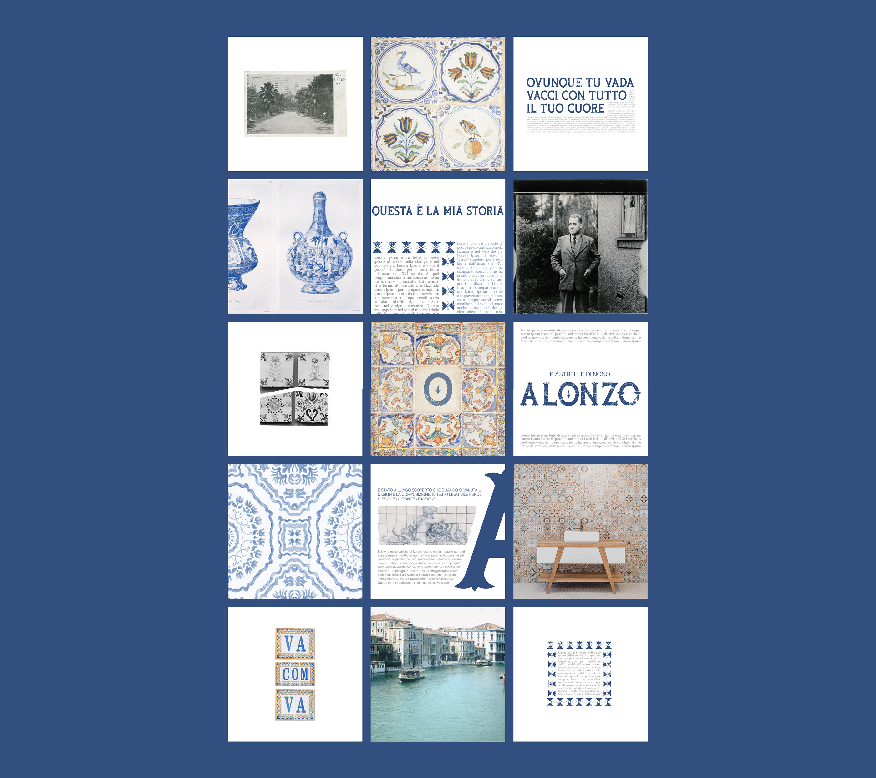 PIASTRELLE DI NONO ALONZO / brand identity / фирменный стиль — Изображение №5 — Брендинг на Dprofile