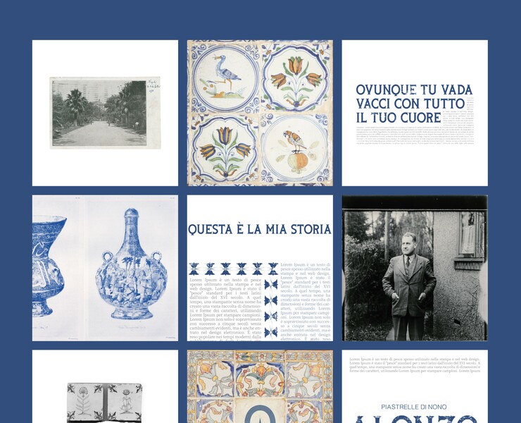 PIASTRELLE DI NONO ALONZO / brand identity / фирменный стиль — Брендинг на Dprofile