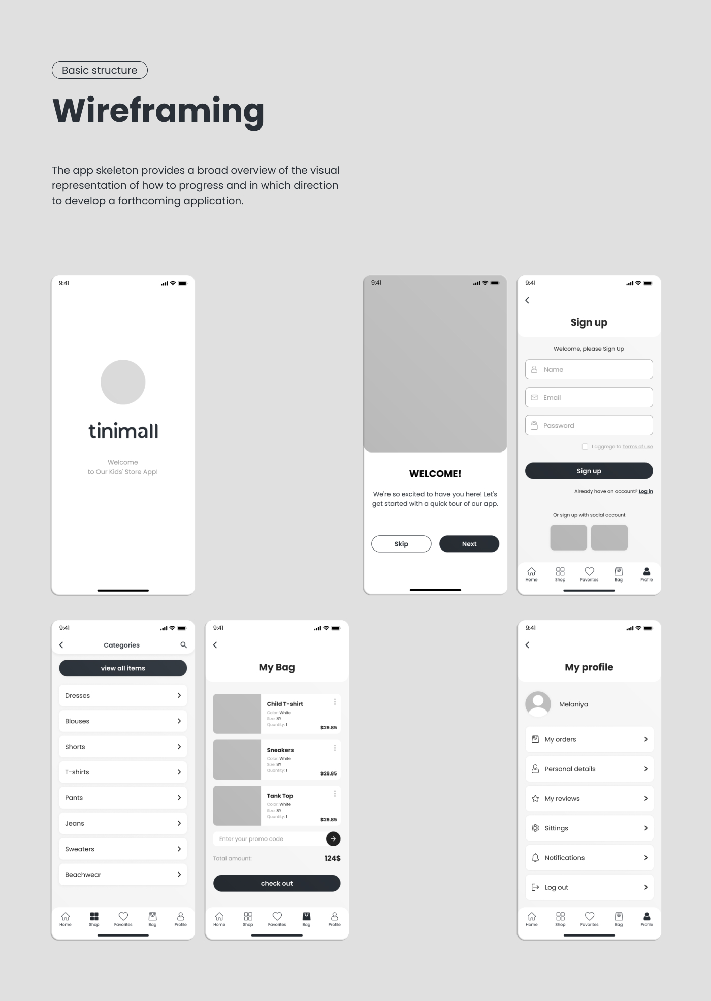 TiniMall | E-commerce mobile app — Изображение №3 — Интерфейсы на Dprofile