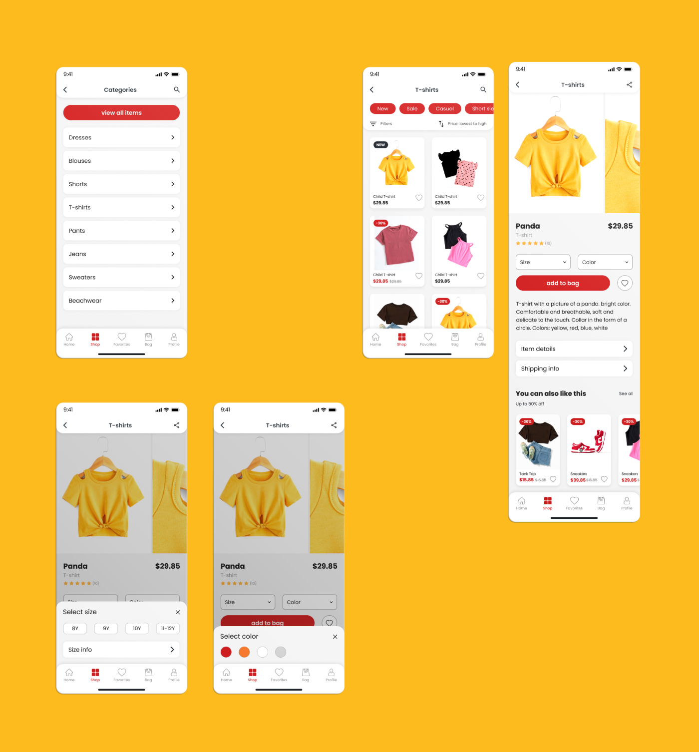 TiniMall | E-commerce mobile app — Изображение №9 — Интерфейсы на Dprofile
