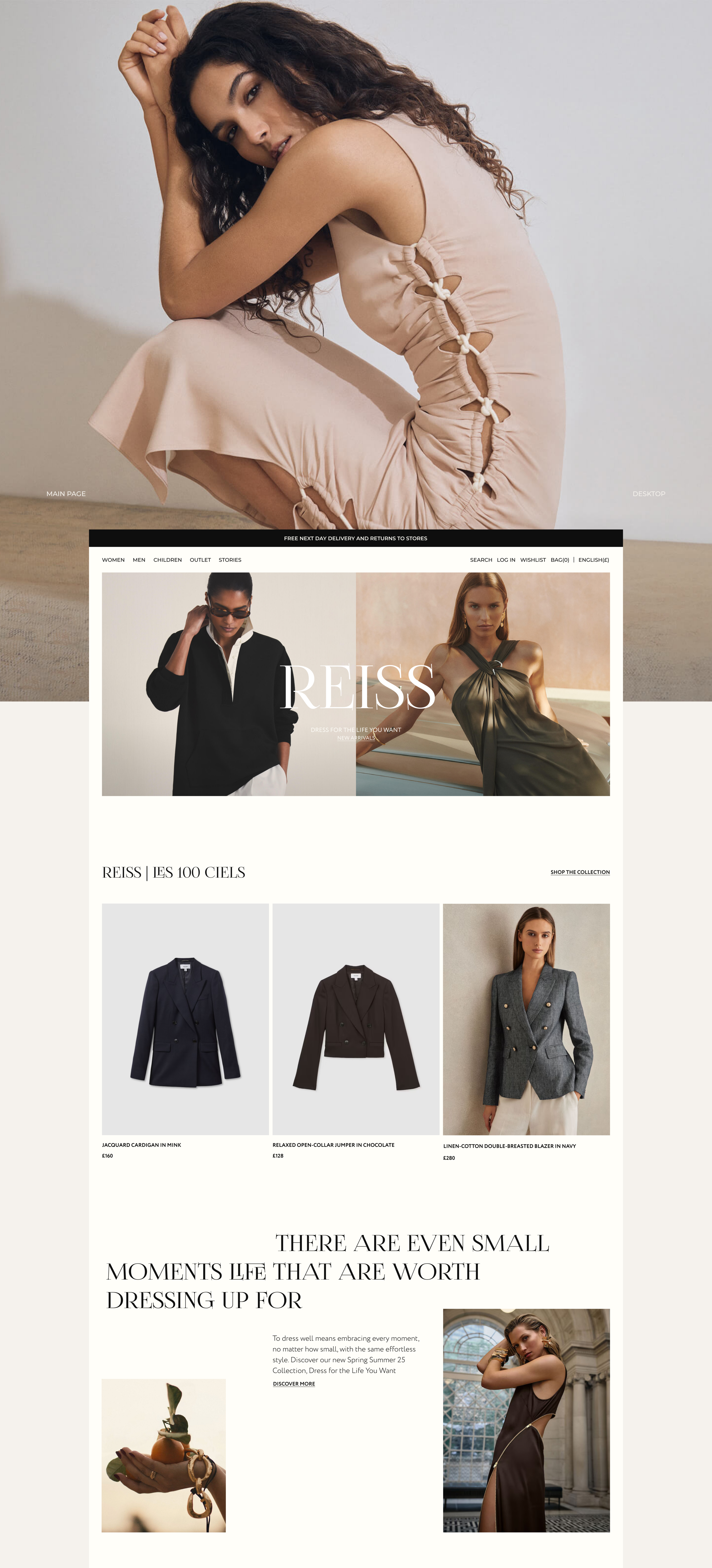 REISS - Website Design — Изображение №2 — Интерфейсы на Dprofile