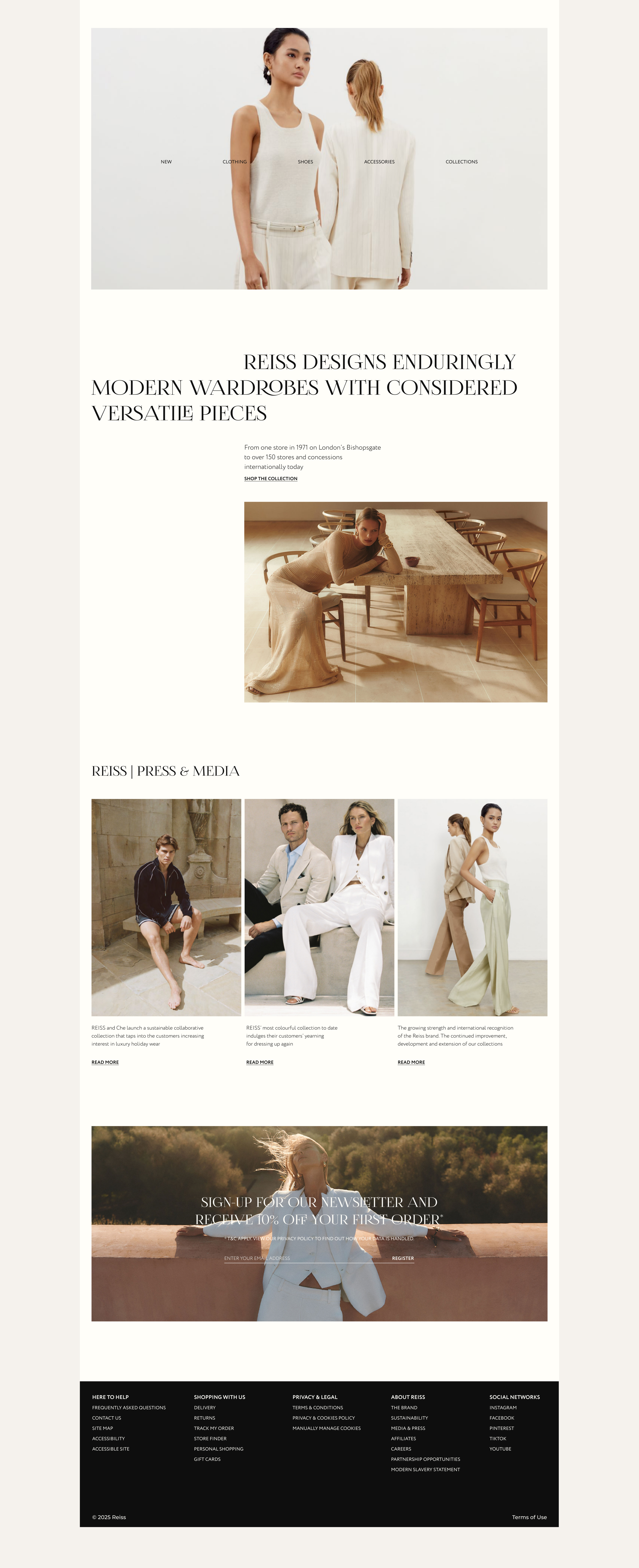 REISS - Website Design — Изображение №3 — Интерфейсы на Dprofile