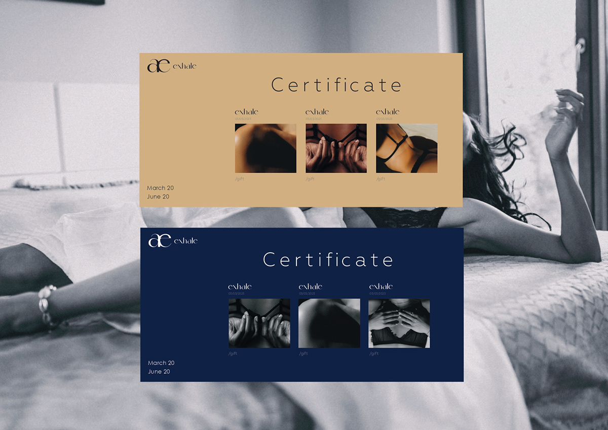 Exhale underwear branding — Изображение №7 — Брендинг на Dprofile