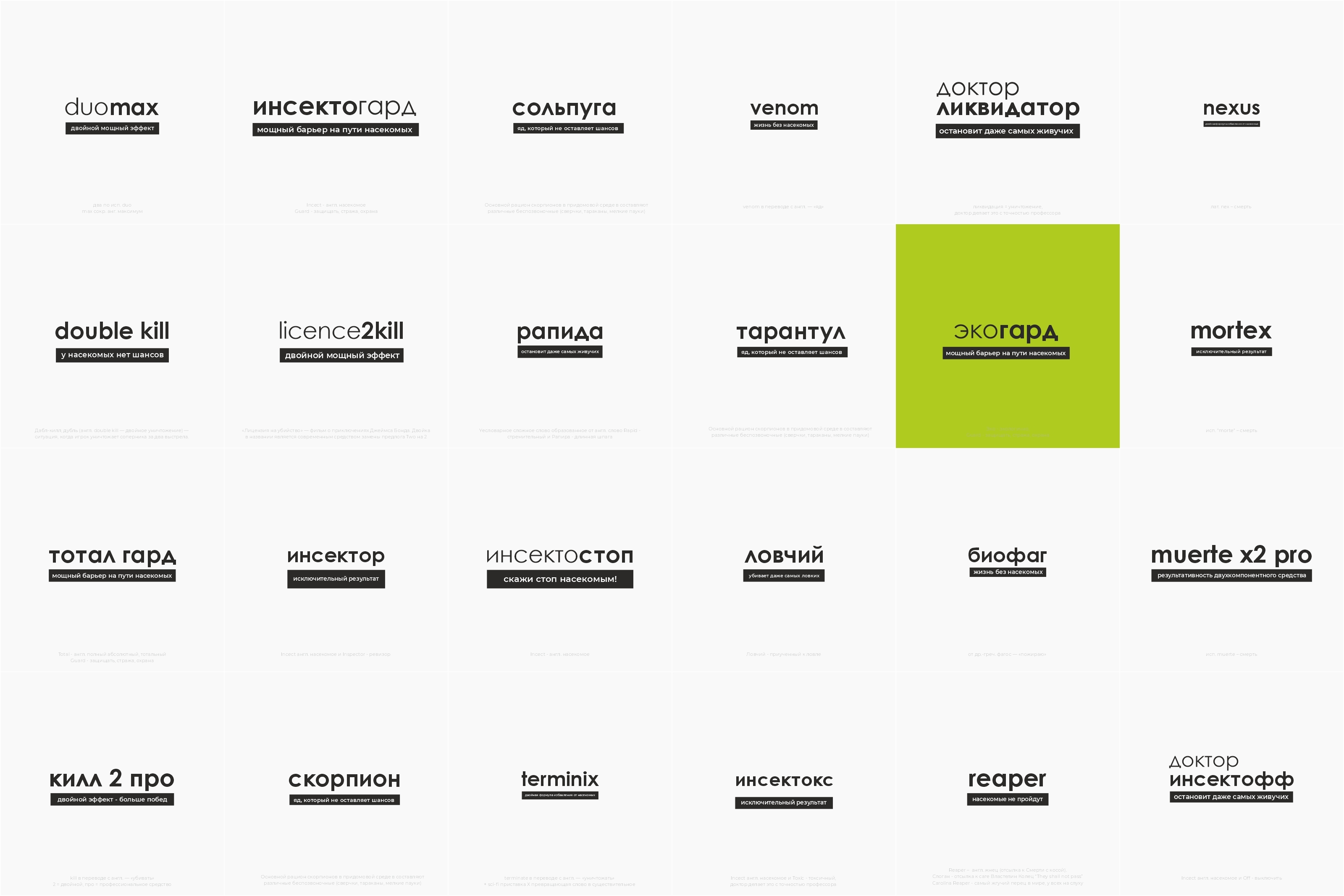 Брендинг серии инсектоакарицидных средств — Изображение №2 — Брендинг, Маркетинг на Dprofile