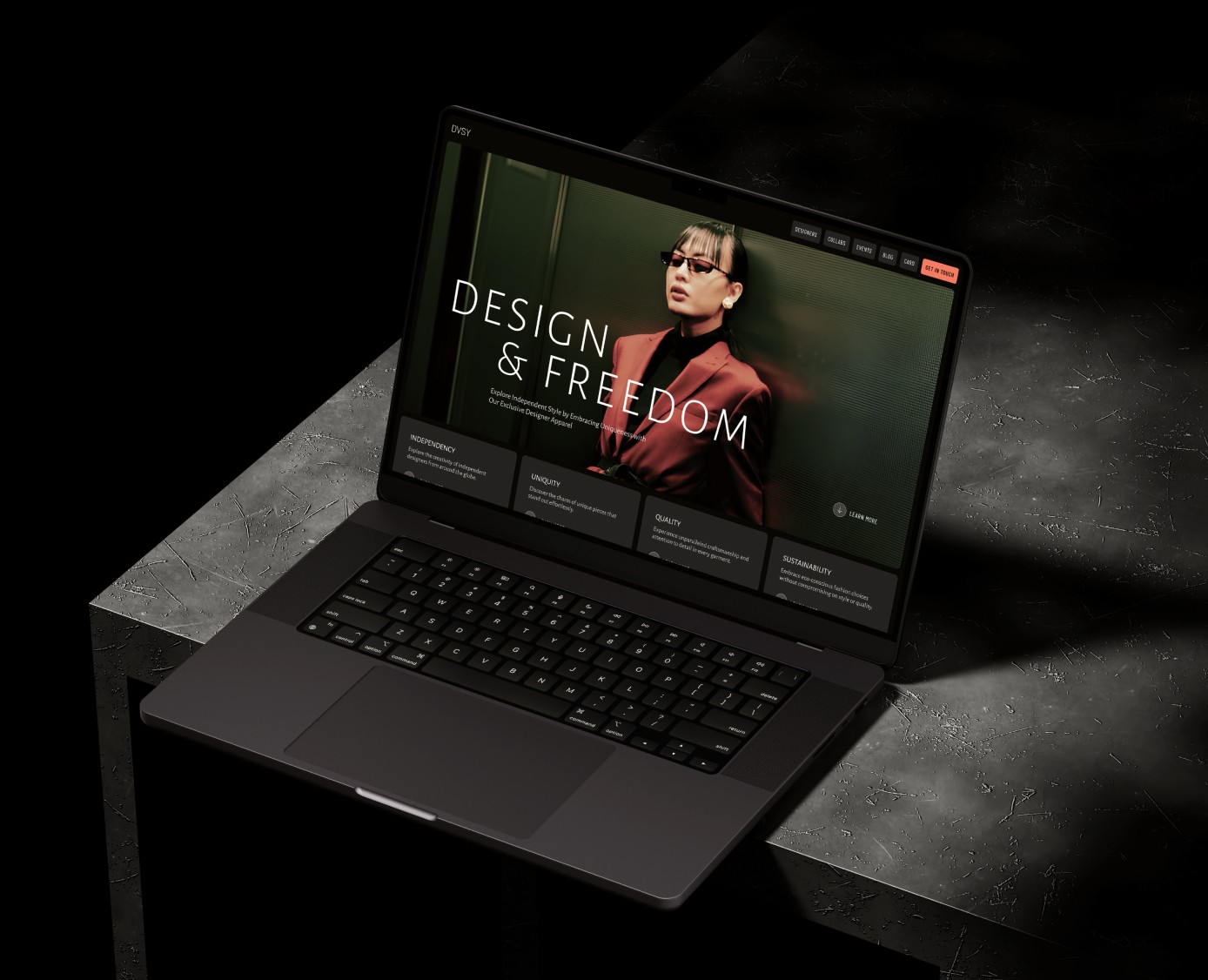 DVCY | веб-дизайн для fashion-платформы будущего — Интерфейсы, Брендинг на Dprofile