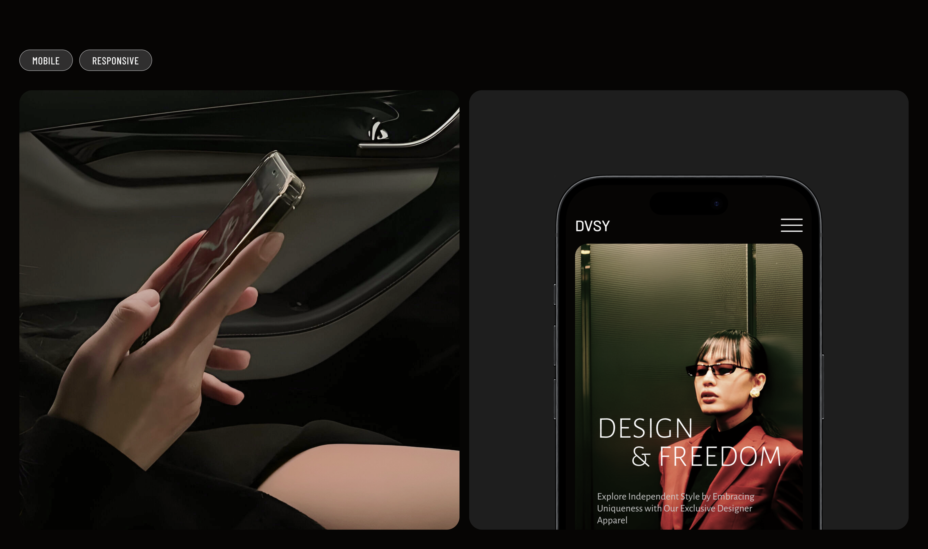 DVCY | веб-дизайн для fashion-платформы будущего — Изображение №4 — Интерфейсы, Брендинг на Dprofile
