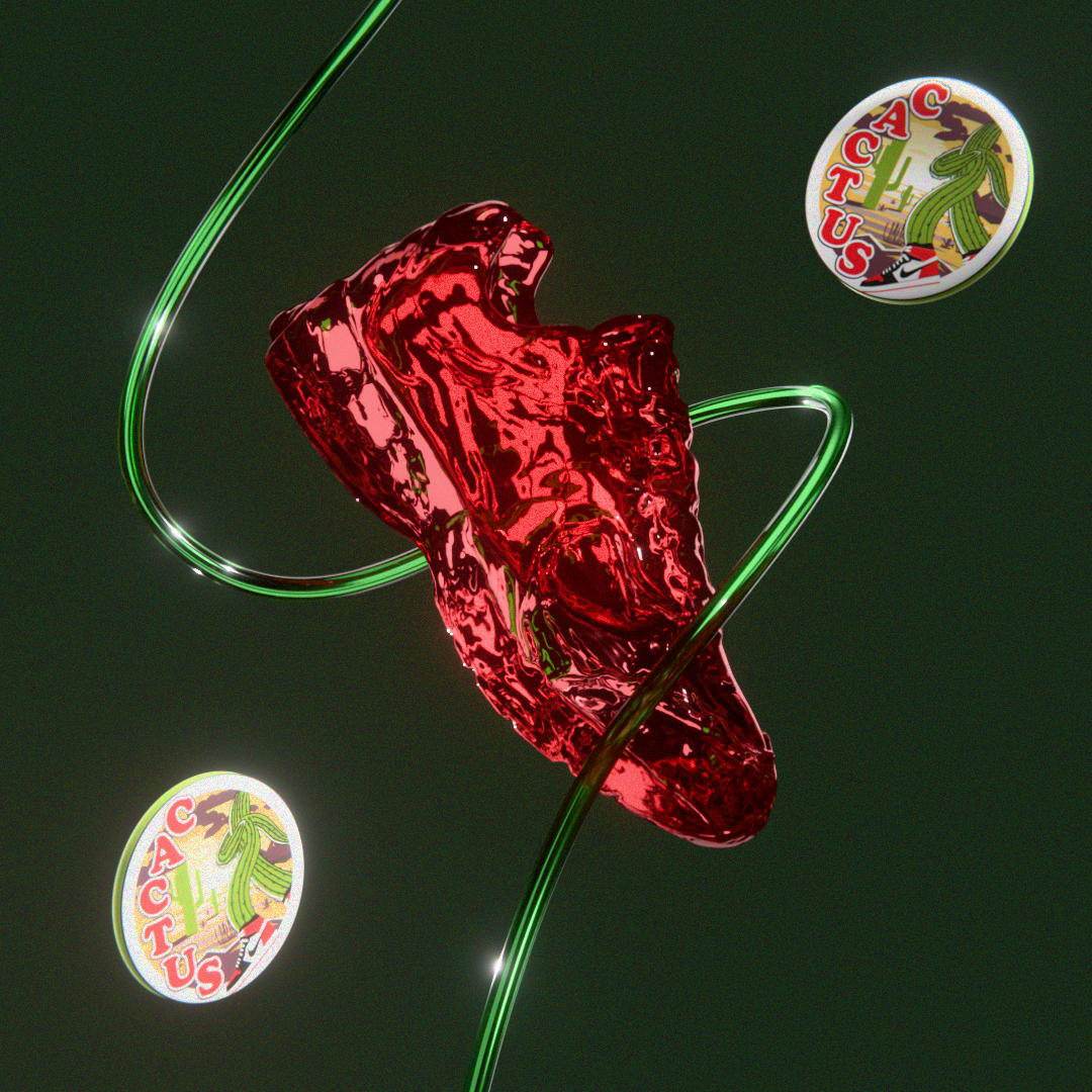 3D-анимация логотипа для магазина кроссовок Cactus — Изображение №7 — Иллюстрация, 3D на Dprofile