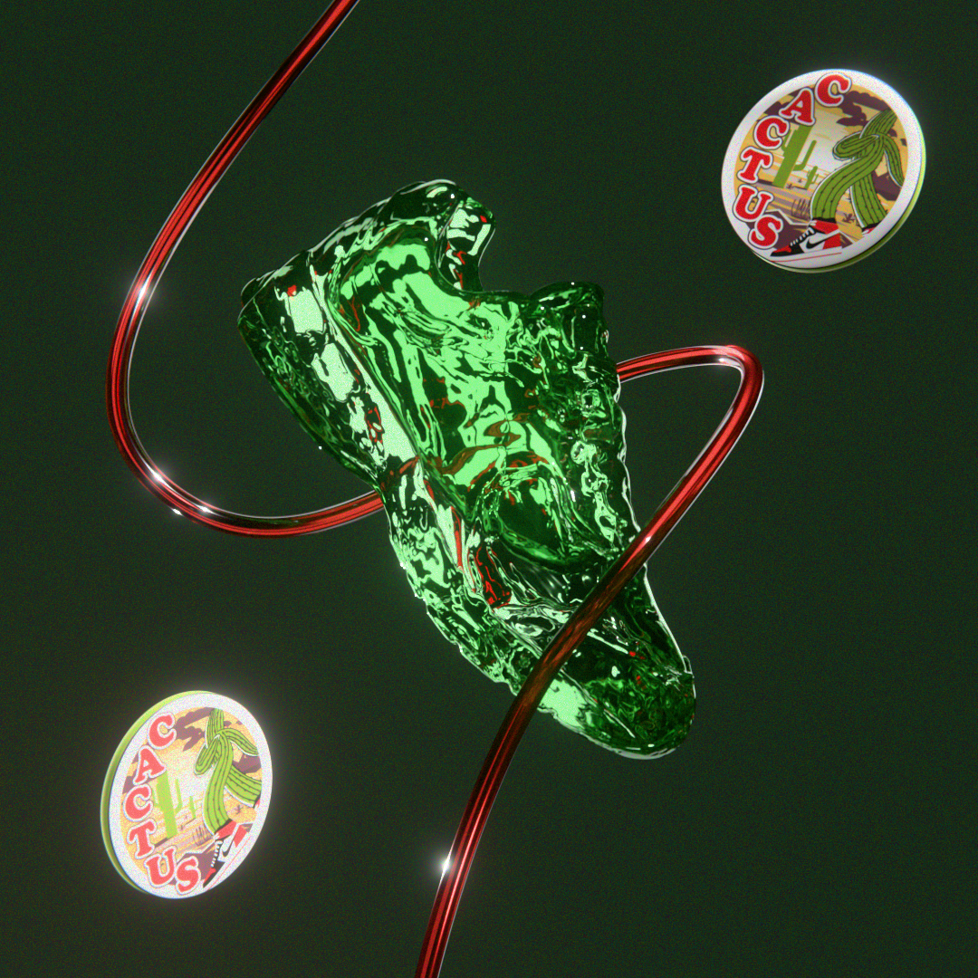 3D-анимация логотипа для магазина кроссовок Cactus — Изображение №6 — Иллюстрация, 3D на Dprofile