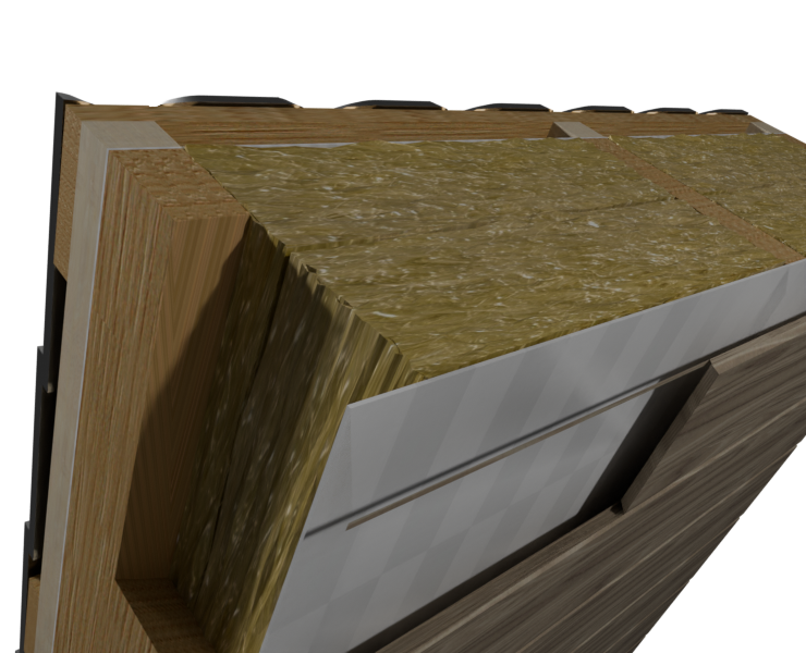 Кровля для модульных домов — 3D на Dprofile