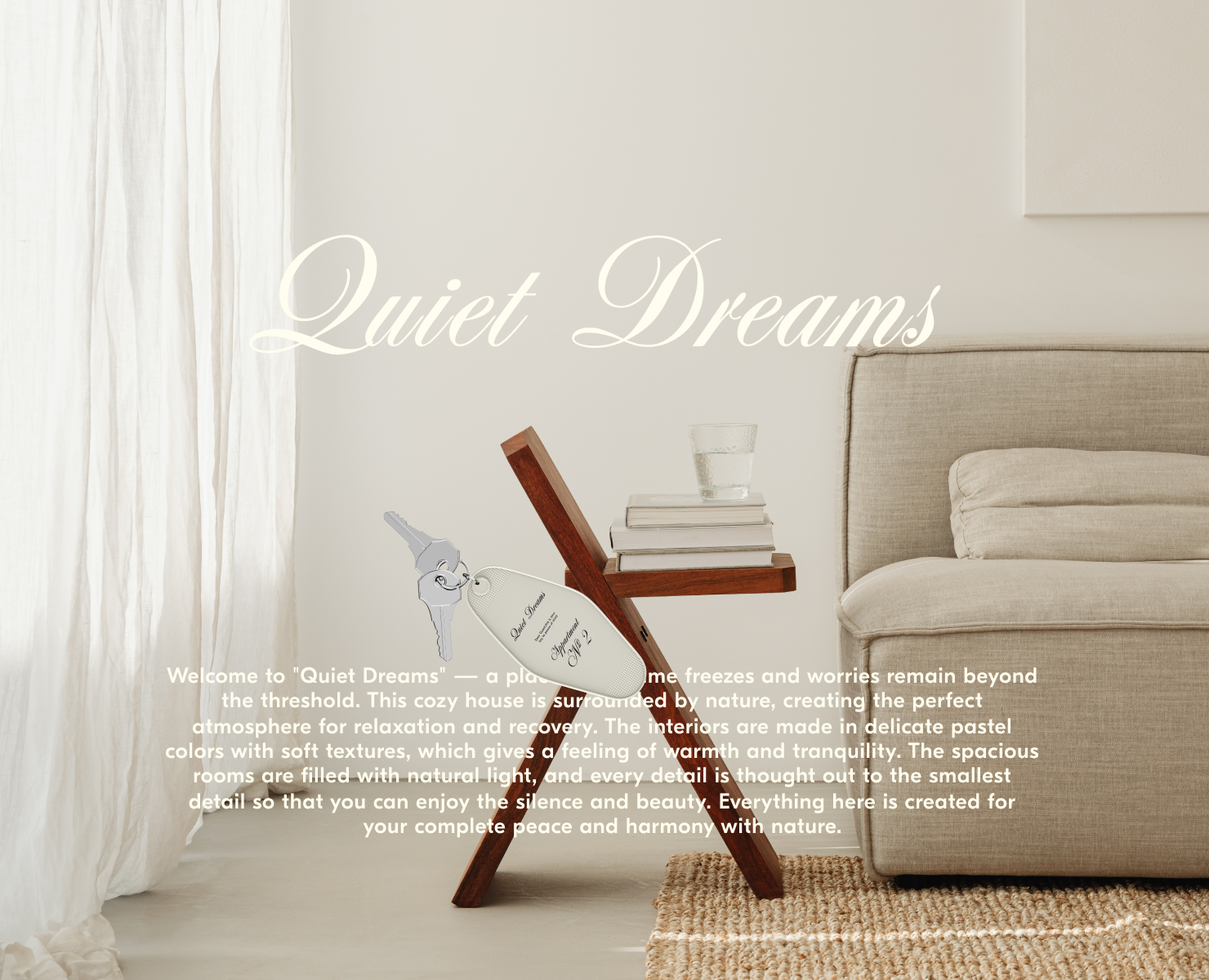 quiet dreams | фирменный стиль для гостиничного домика — Интерфейсы, Брендинг на Dprofile