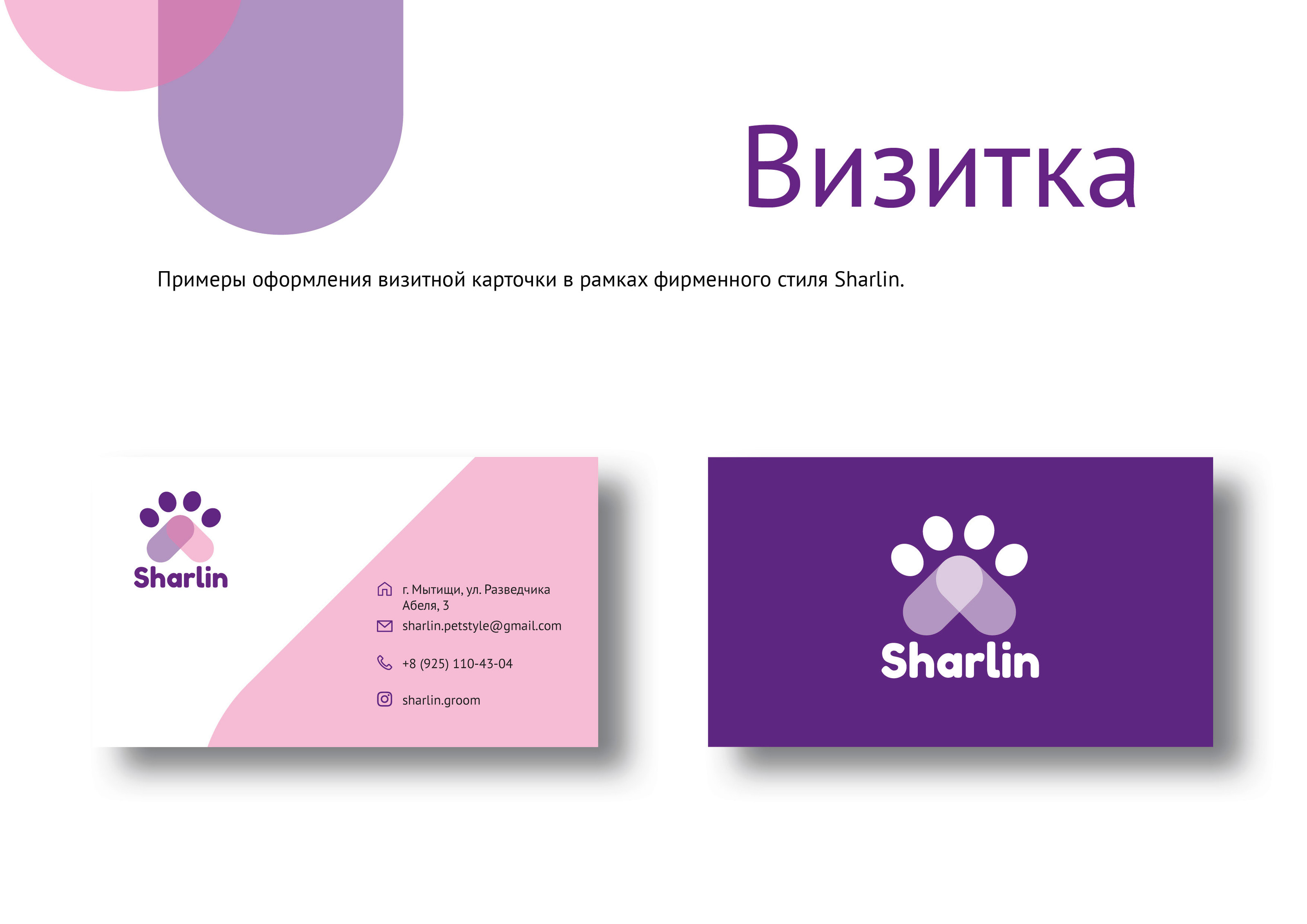 Брендбук Sharlin — Изображение №10 — Брендинг на Dprofile